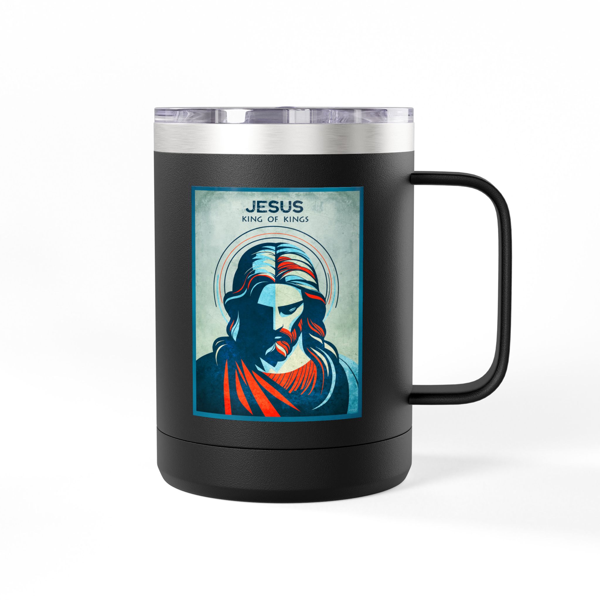 Jesus, King of Kings Christian Travel Mug - Bible Coffee Mug 15oz 14 Jesus, King of Kings Christian Travel Mug - Bible Coffee Mug 15oz - Image 14