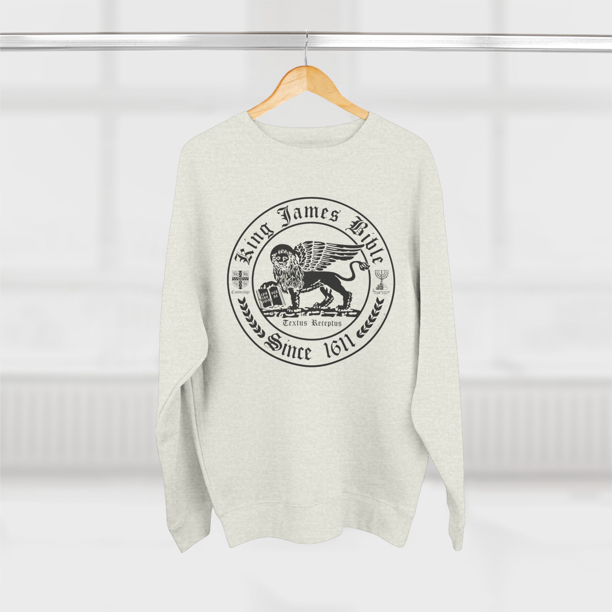 Black KJV Circle Crest Logo : Sweatshirt 5 Black KJV Circle Crest Logo : Sweatshirt - Image 5