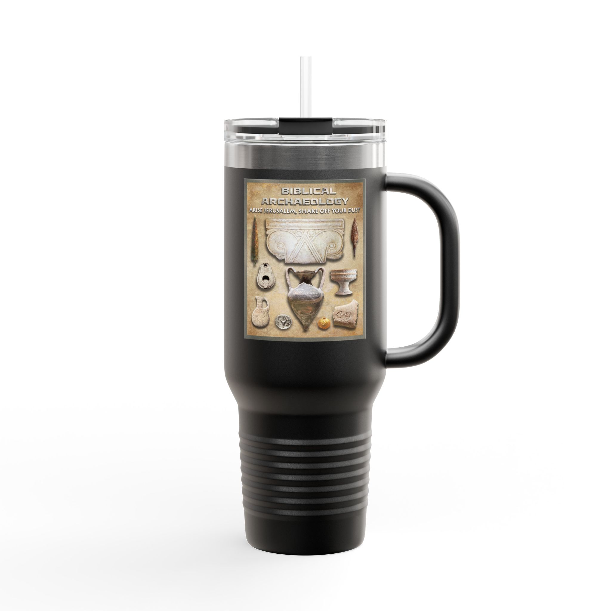 Biblical Archaeology Christian Tumbler 40oz - Bible History Insulated Tumbler 5 Biblical Archaeology Christian Tumbler 40oz - Bible History Insulated Tumbler - Image 5