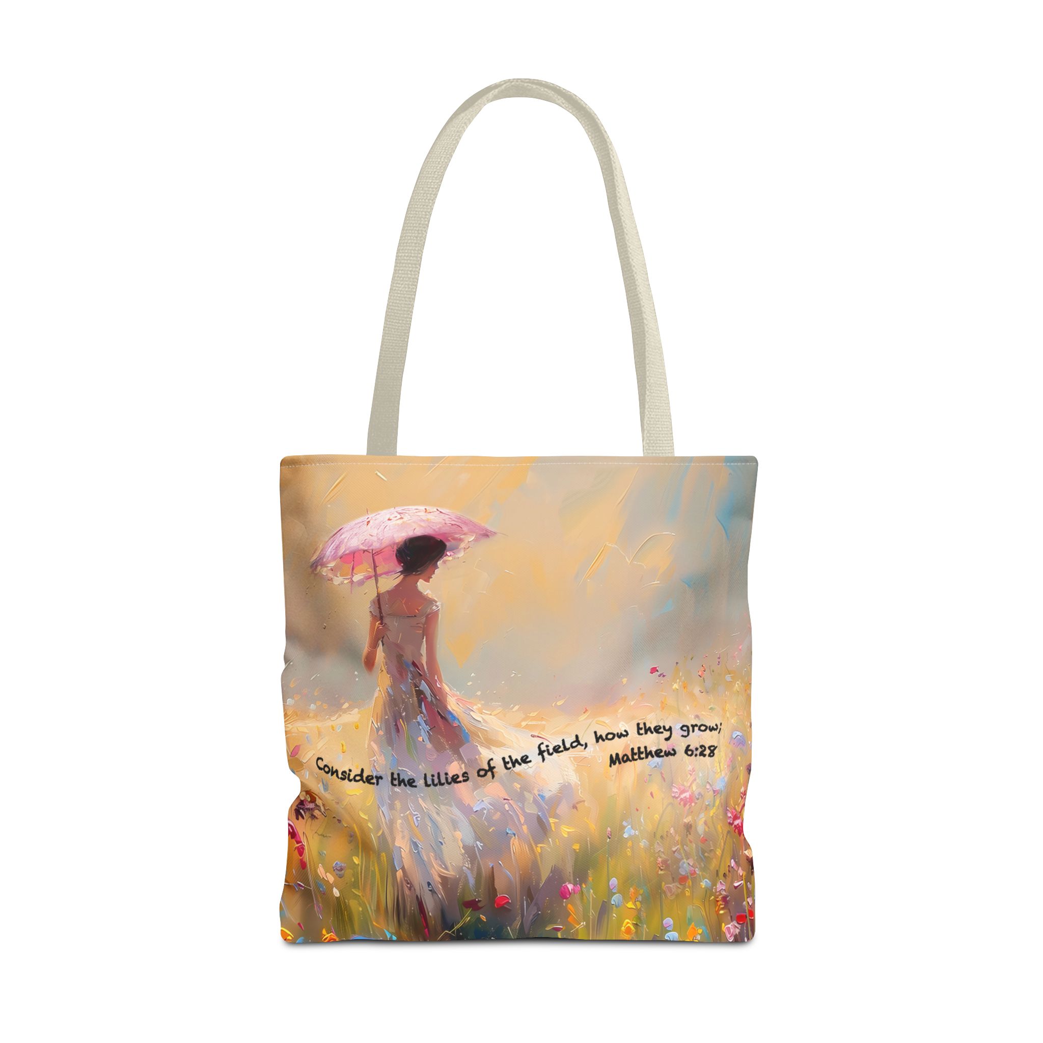 Matthew 6:28 Christian Tote Bag - Inspirational Bible Verse Faith Tote Bag 13 Matthew 6:28 Christian Tote Bag - Inspirational Bible Verse Faith Tote Bag - Image 13