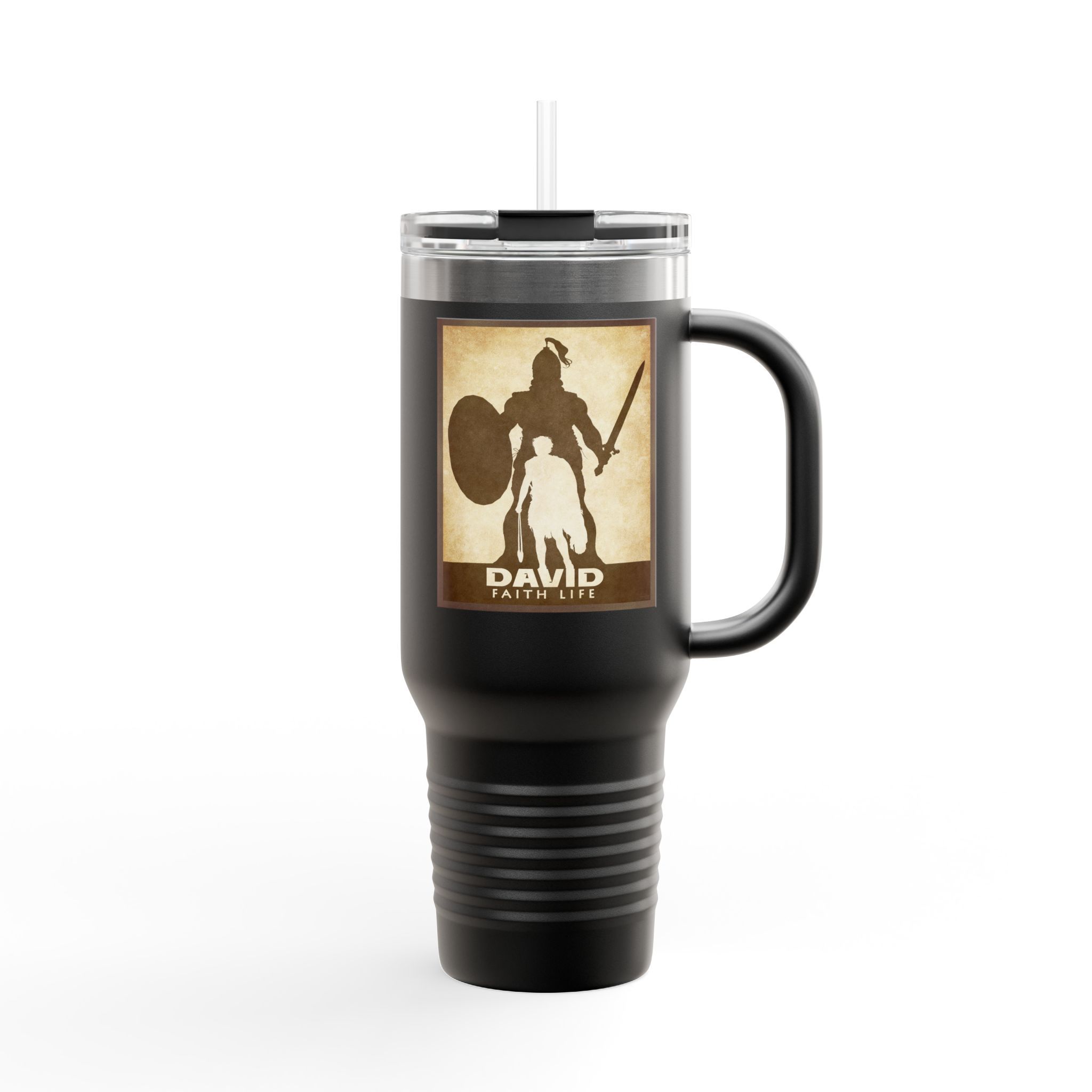 David and Goliath, Faith Life - Christian 40oz Tumbler 5 David and Goliath, Faith Life - Christian 40oz Tumbler - Image 5