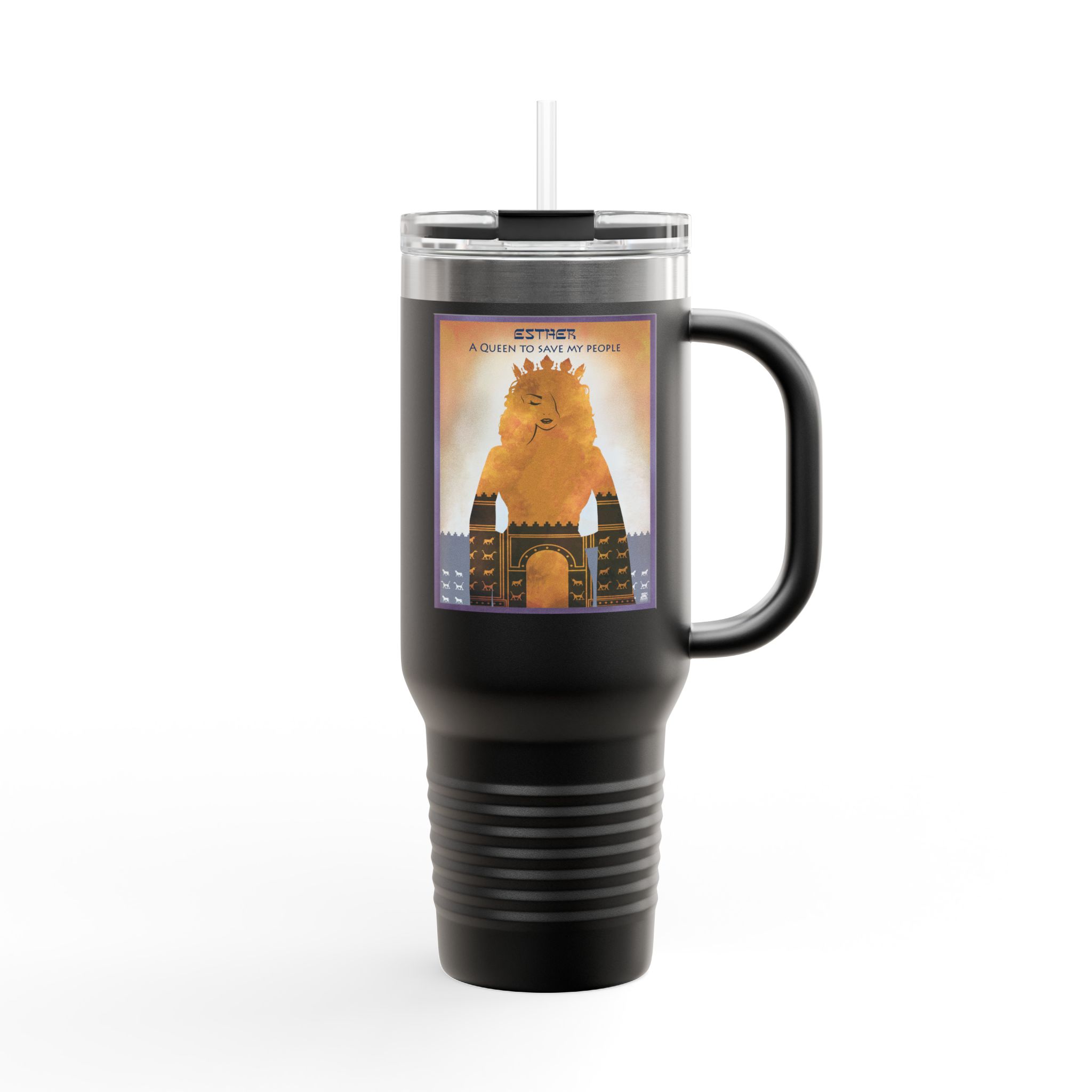 Esther, A Queen to Save My People - Christian 40oz Tumbler 5 Esther, A Queen to Save My People - Christian 40oz Tumbler - Image 5