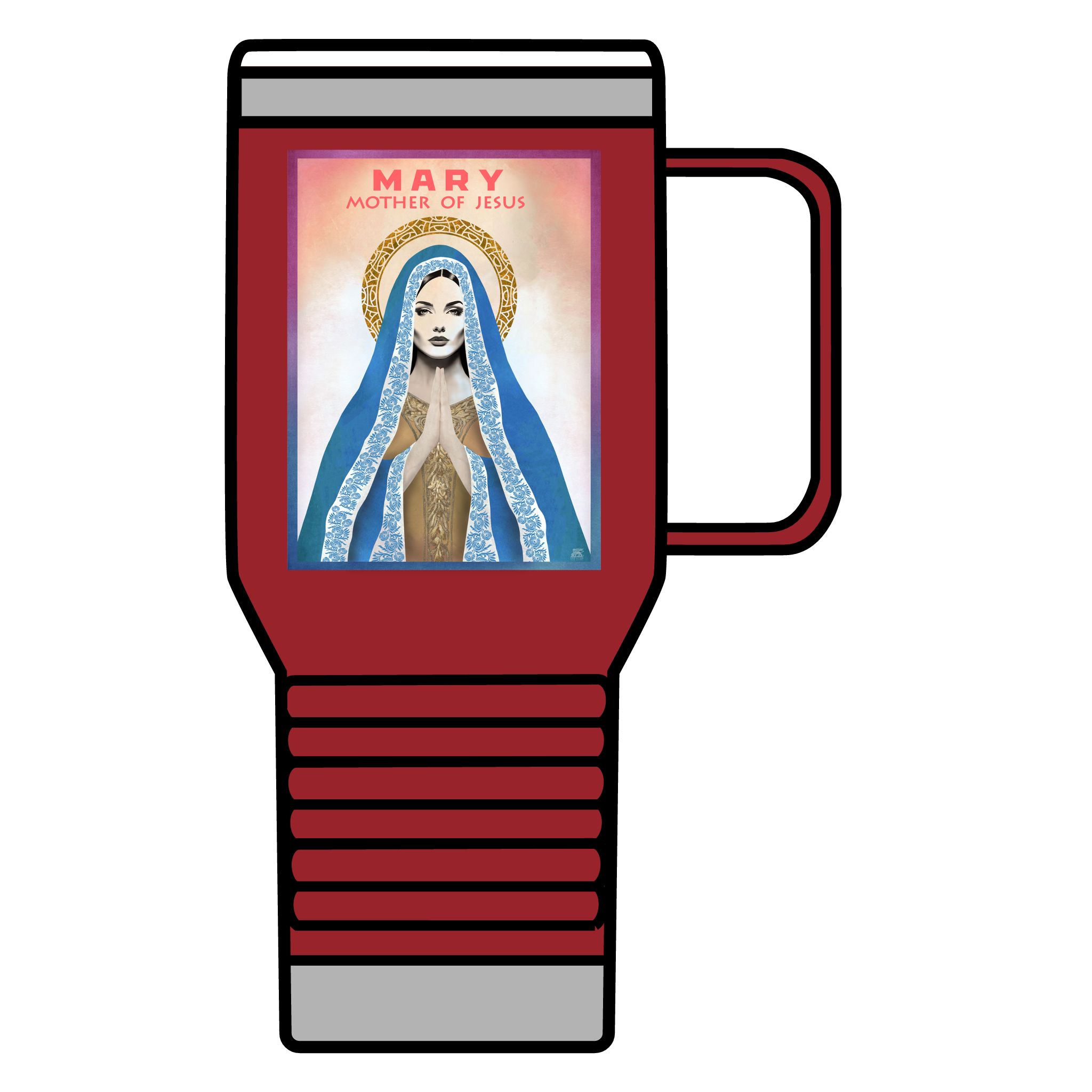 Mary Mother of Jesus: Inspirational Insulated Tumbler 20oz Halo House Mary Mother of Jesus: Inspirational Insulated Tumbler 20oz - Image 3