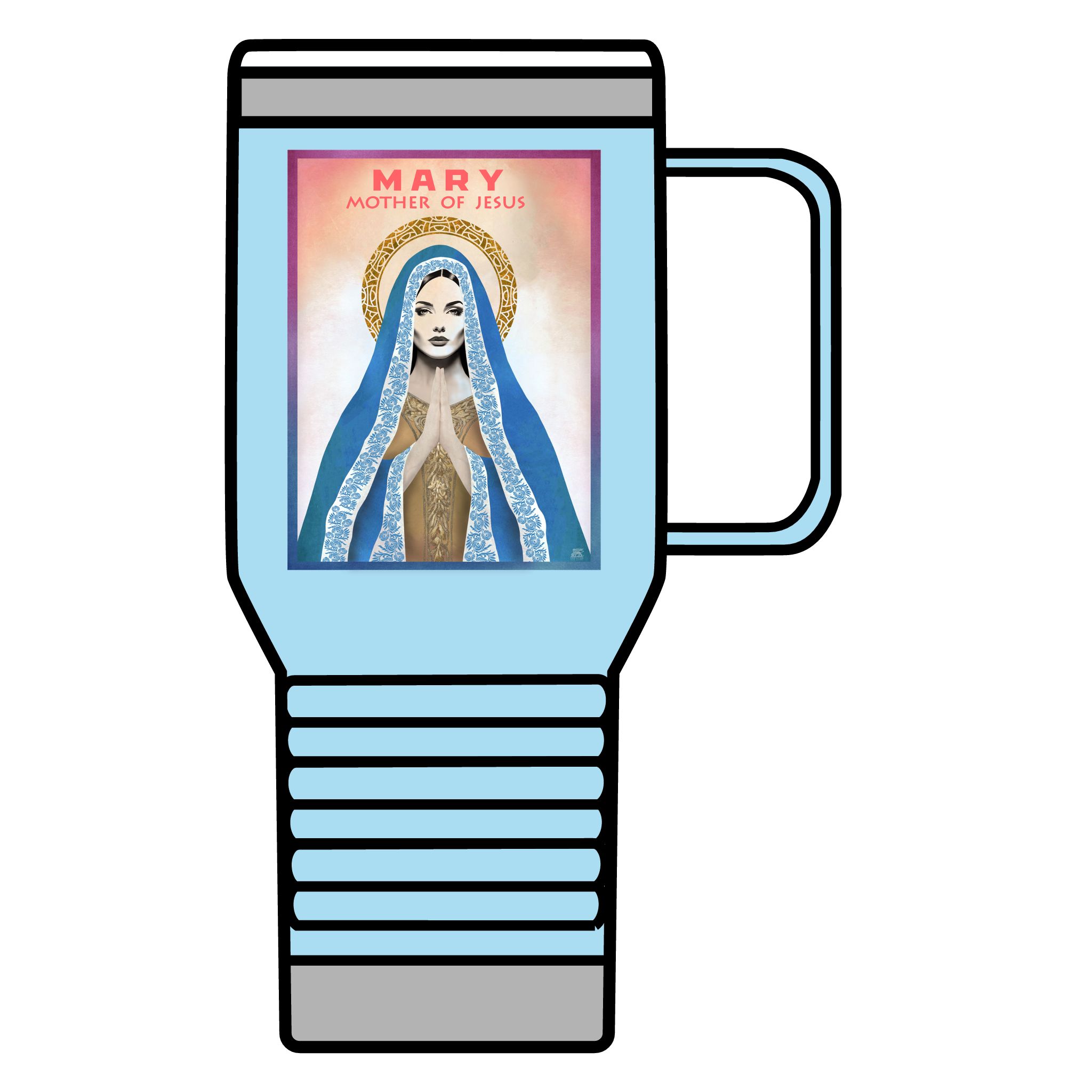 Mary Mother of Jesus: Inspirational Insulated Tumbler 20oz Halo House Mary Mother of Jesus: Inspirational Insulated Tumbler 20oz - Image 7