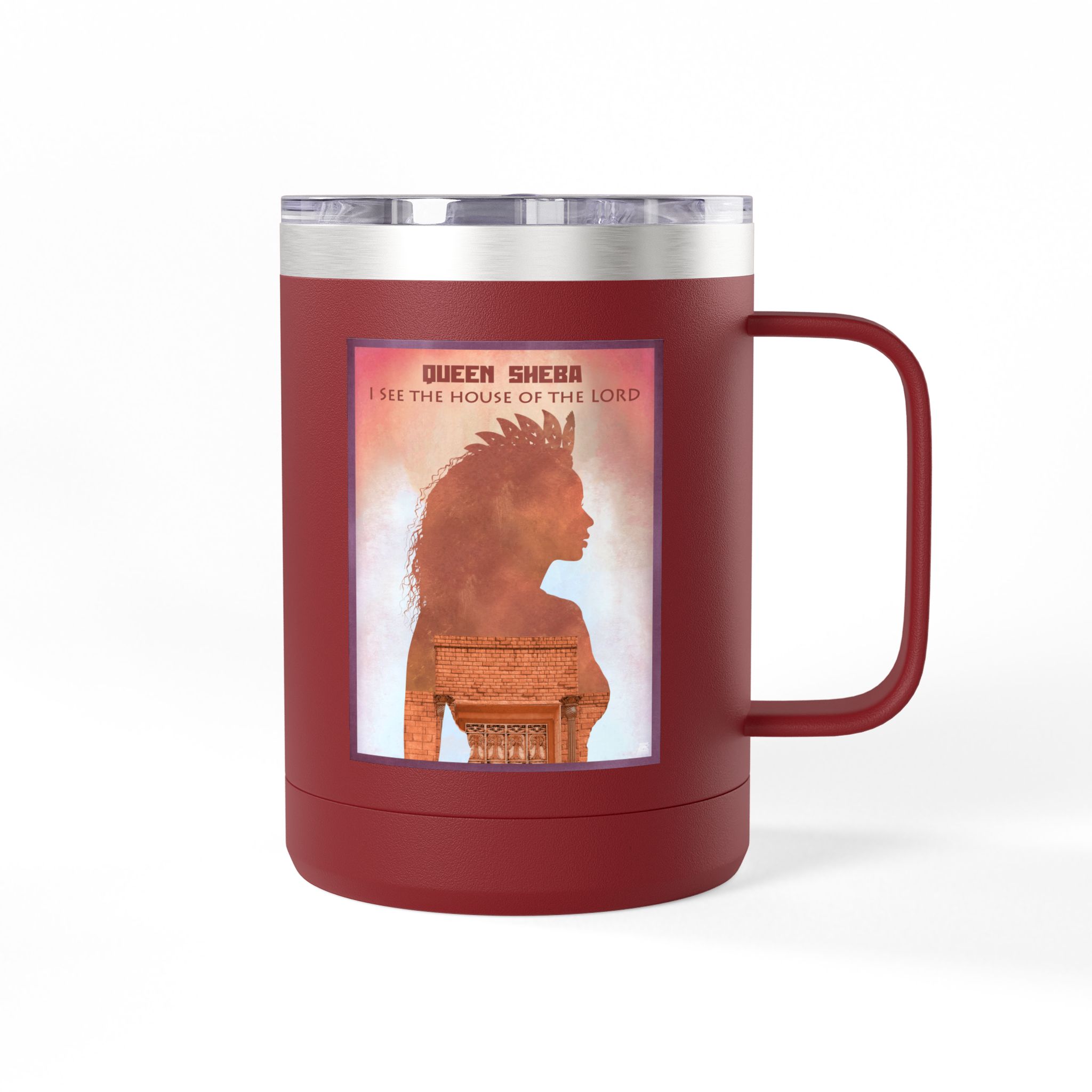 Queen Sheba, I see the House of the Lord Christian Travel Mug - Bible Coffee Mug 15oz 38 Queen Sheba, I see the House of the Lord Christian Travel Mug - Bible Coffee Mug 15oz - Image 38