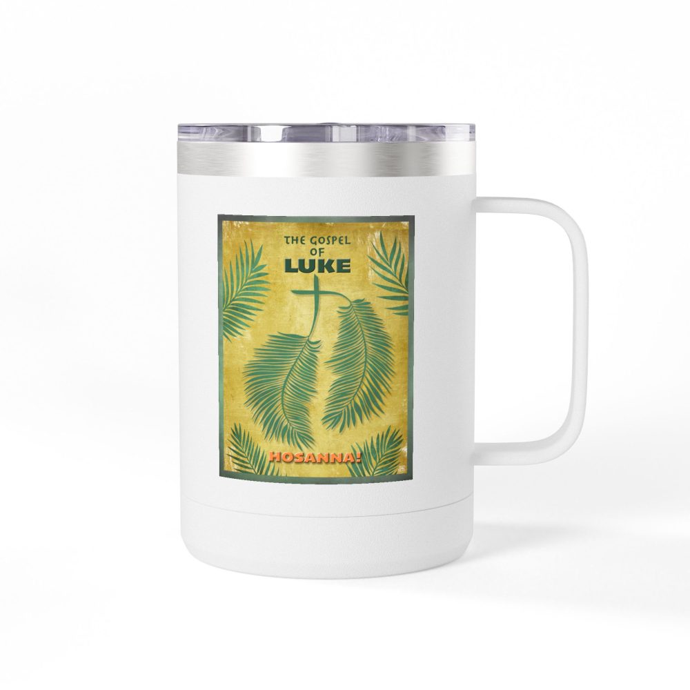 Gospel of Luke Christian Travel Mug - Bible Coffee Mug 15oz