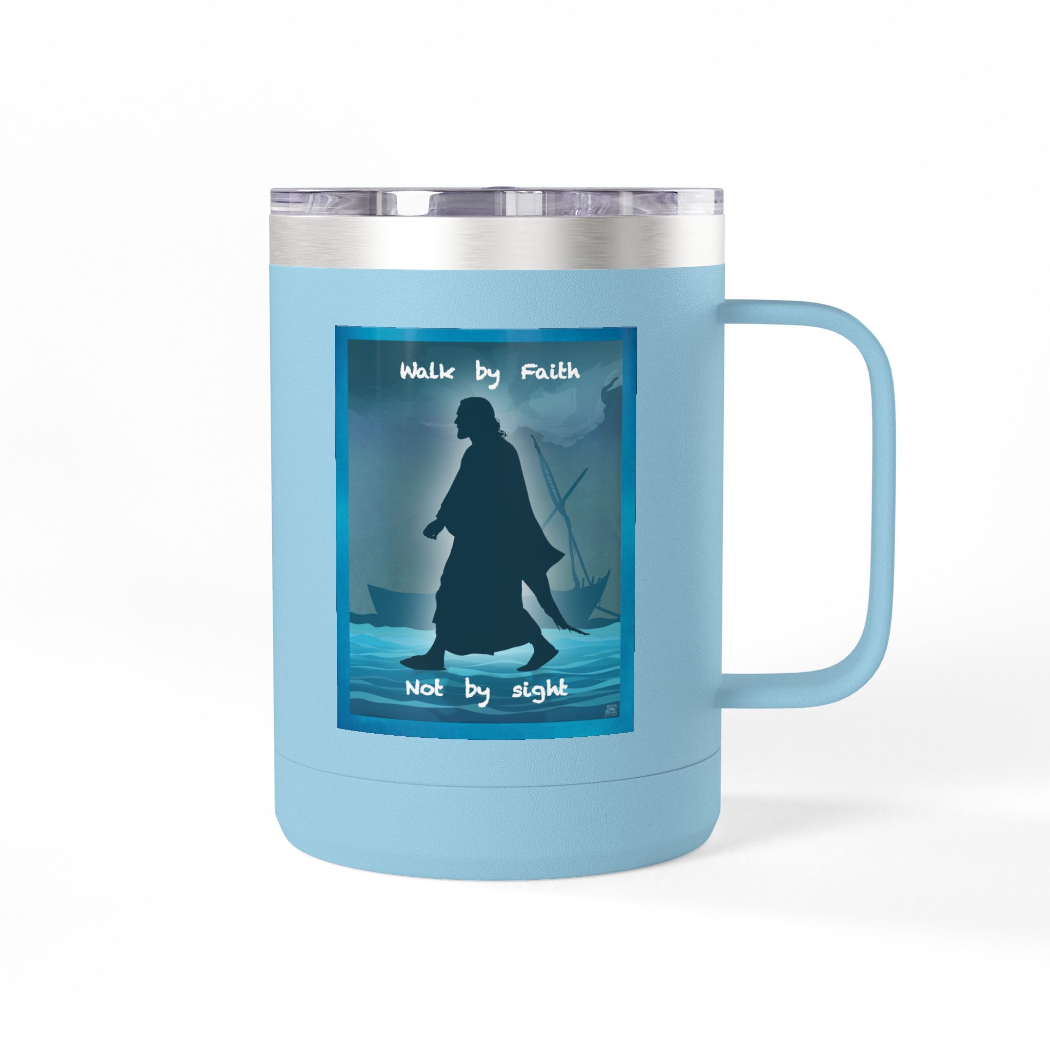 Jesus, Walk by Faith, Not by Sight Christian Travel Mug - Bible Coffee Mug 15oz 14 Jesus, Walk by Faith, Not by Sight Christian Travel Mug - Bible Coffee Mug 15oz - Image 14