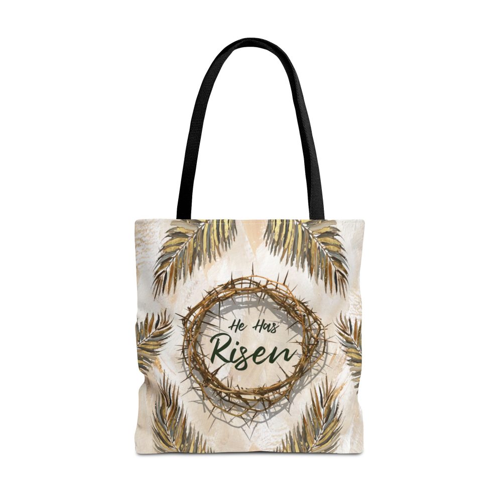 He Has Risen Christian Tote Bag - Faith Based Inspirational Tote