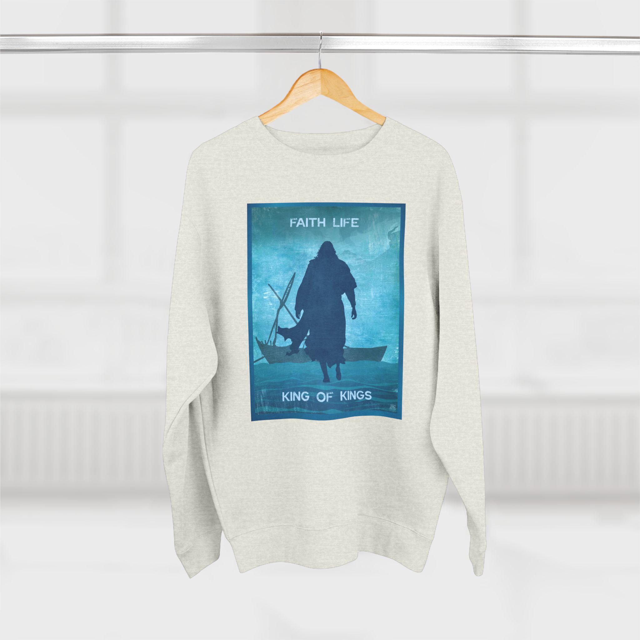 Jesus, Walk on Water : Sweatshirt Halo House Jesus, Walk on Water : Sweatshirt - Image 11