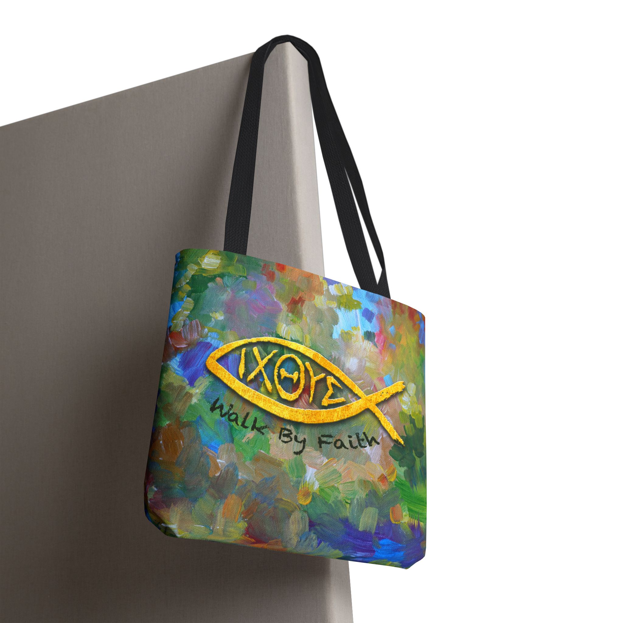 Walk by Faith Christian Tote Bag - Inspirational Faith Bag for Women 4 Walk by Faith Christian Tote Bag - Inspirational Faith Bag for Women - Image 4