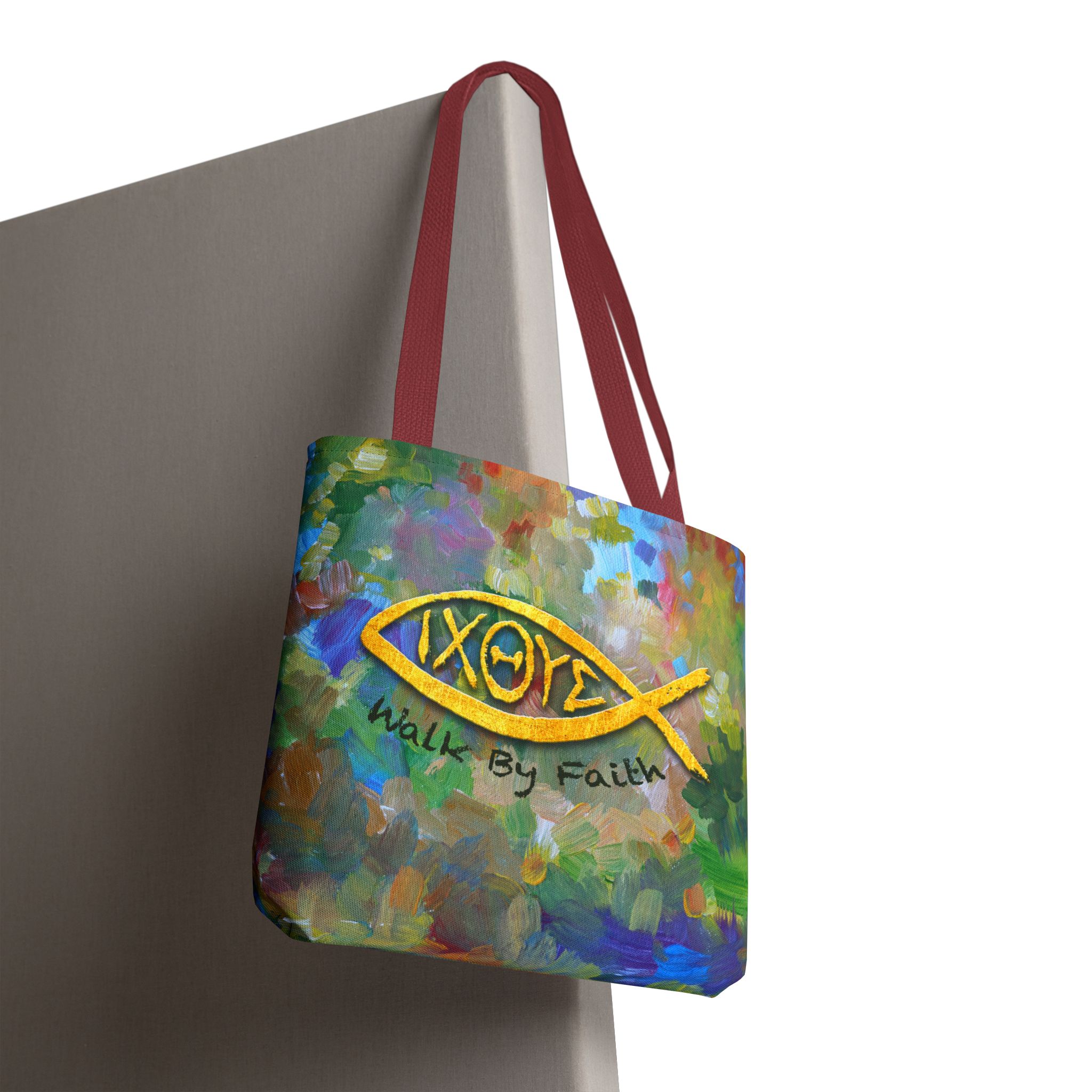 Walk by Faith Christian Tote Bag - Inspirational Faith Bag for Women 8 Walk by Faith Christian Tote Bag - Inspirational Faith Bag for Women - Image 8