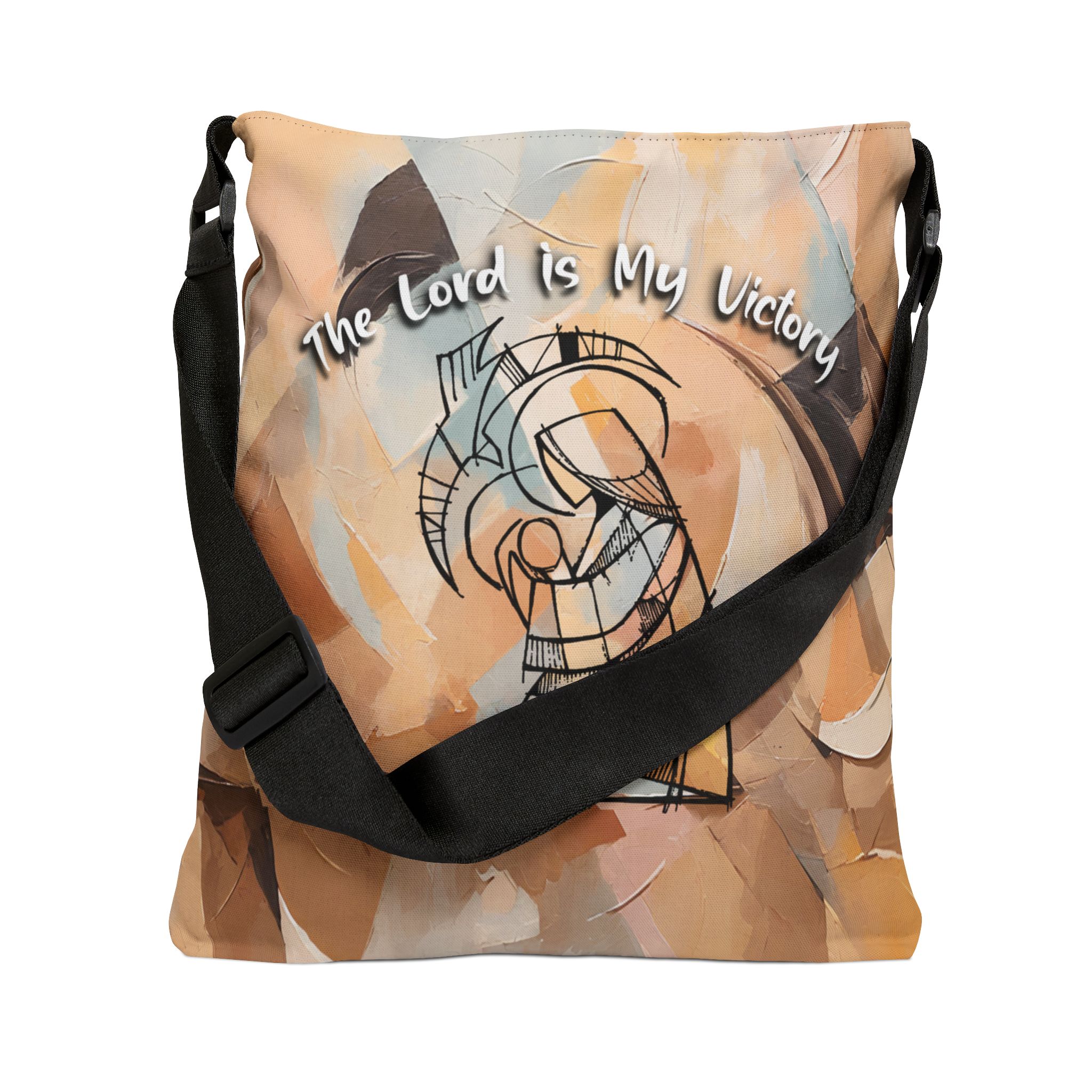 The Lord is My Victory - Adjustable Tote Bag 3 The Lord is My Victory - Adjustable Tote Bag - Image 3
