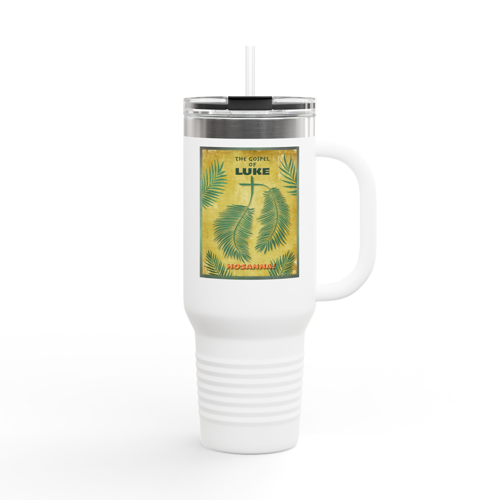 Gospel of Luke Christian Tumbler 40oz - Bible History Insulated Tumbler 1 Gospel of Luke Christian Tumbler 40oz - Bible History Insulated Tumbler