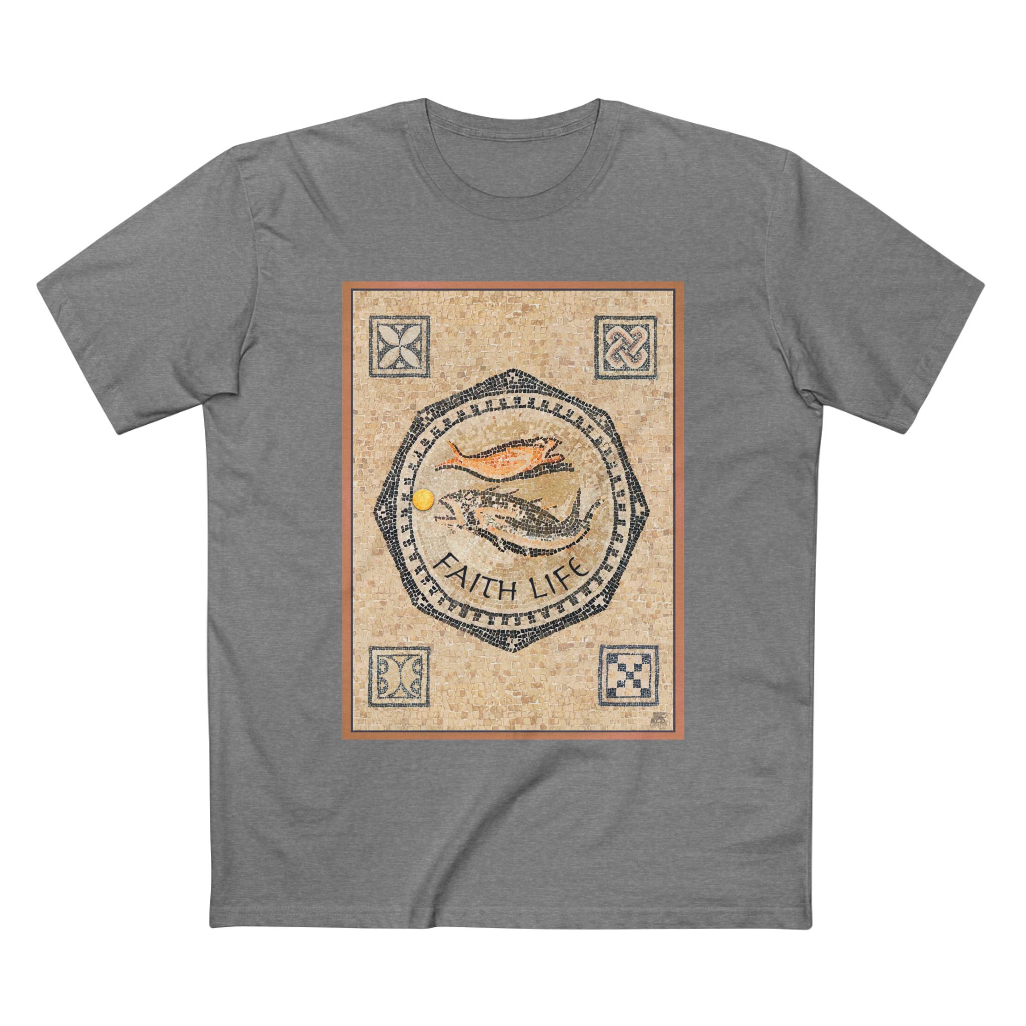 Christian Fish Mosaic T-Shirt - Faith Based T-Shirt Halo House Christian Fish Mosaic T-Shirt - Faith Based T-Shirt - Image 7