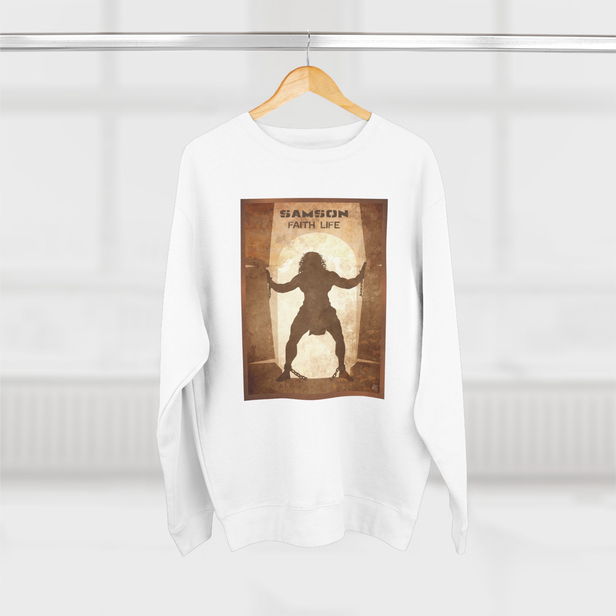 Samson, Faith Life : Sweatshirt Halo House Samson, Faith Life : Sweatshirt - Image 17