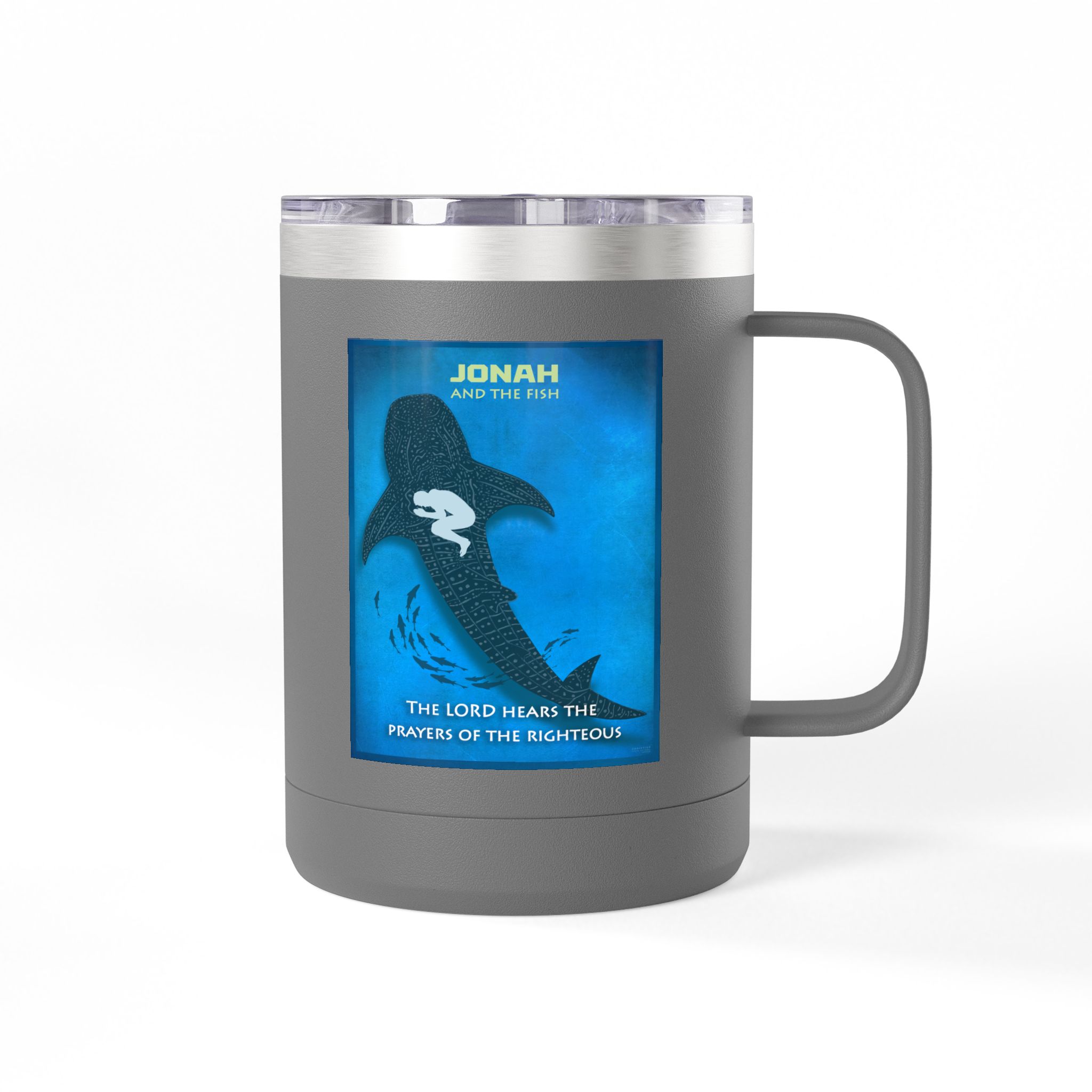Jonah, and the Fish Christian Travel Mug - Bible Coffee Mug 15oz 22 Jonah, and the Fish Christian Travel Mug - Bible Coffee Mug 15oz - Image 22