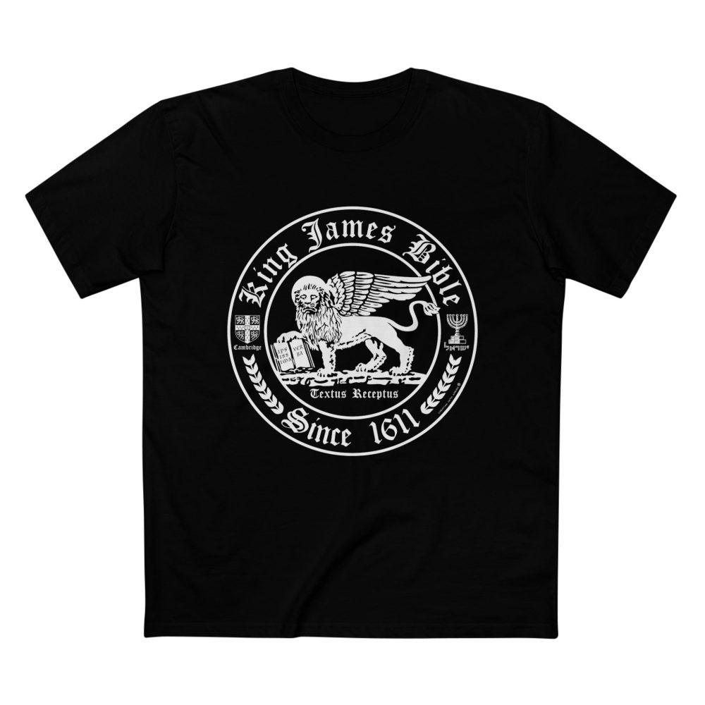 Christian King James Bible White Lion KJV T-Shirt