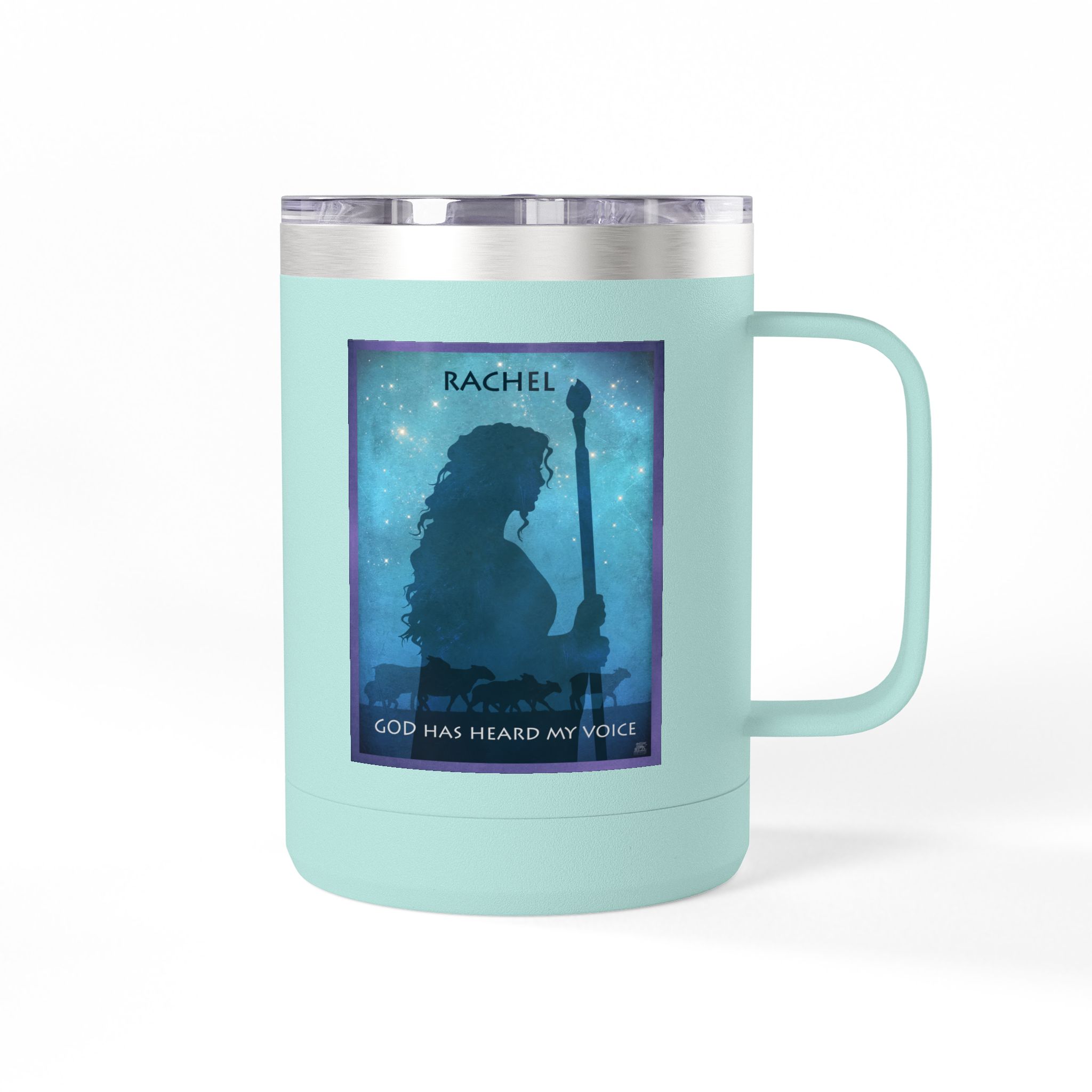 Rachel, Protector of the Flocks Christian Travel Mug - Bible Coffee Mug 15oz 42 Rachel, Protector of the Flocks Christian Travel Mug - Bible Coffee Mug 15oz - Image 42