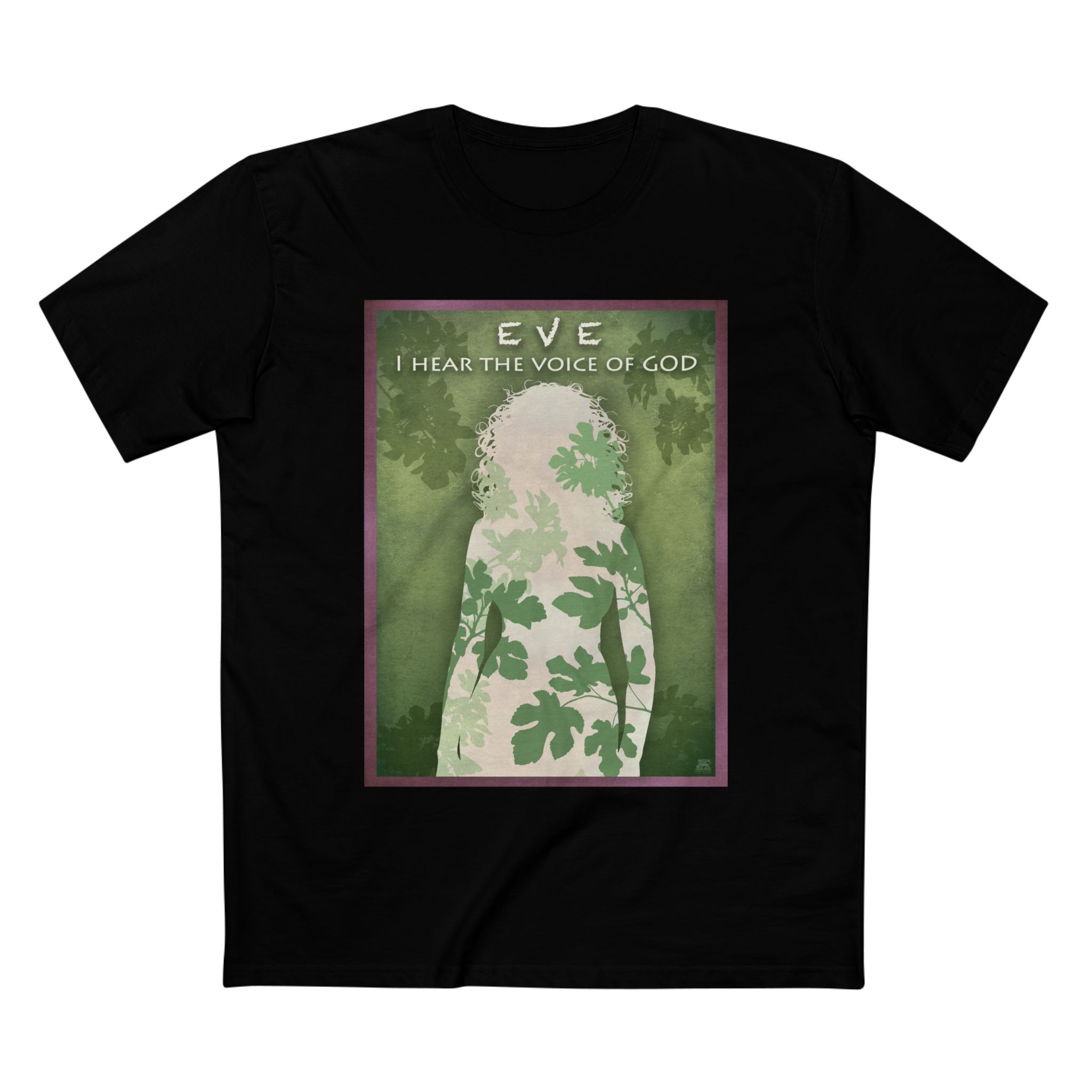 Eve, Women’s Christian T-Shirt - “I Hear the Voice of God” Faith T-Shirt Halo House Eve, Women’s Christian T-Shirt - “I Hear the Voice of God” Faith T-Shirt - Image 4