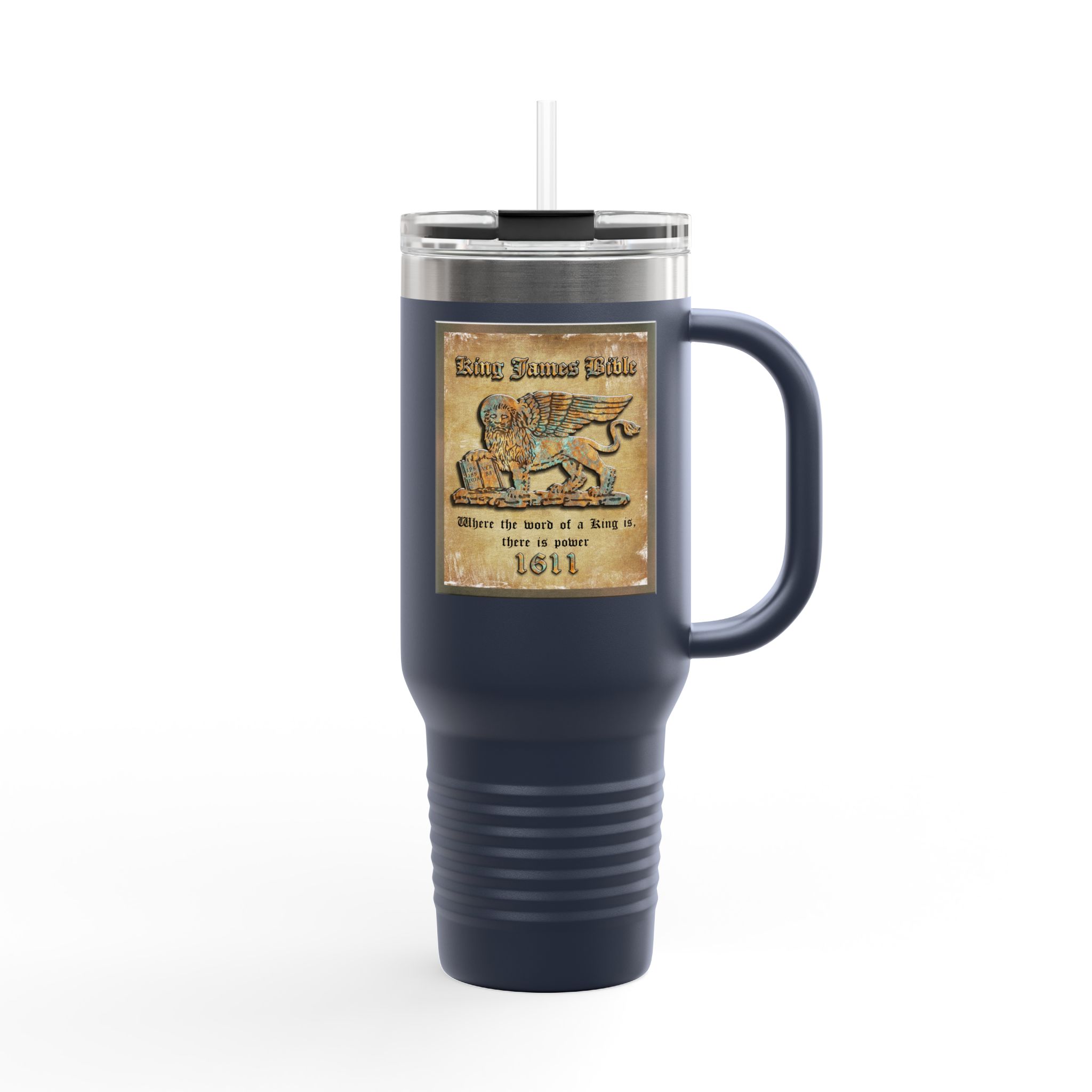 King James Bible Lion Plaque Christian Tumbler 40oz - KJV Tumbler 13 King James Bible Lion Plaque Christian Tumbler 40oz - KJV Tumbler - Image 13