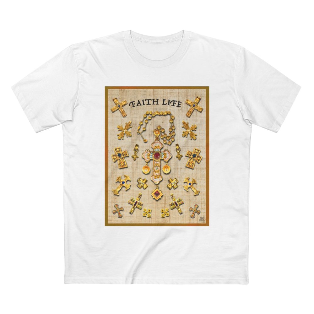 Golden Crosses Faith-Based Christian T-Shirt