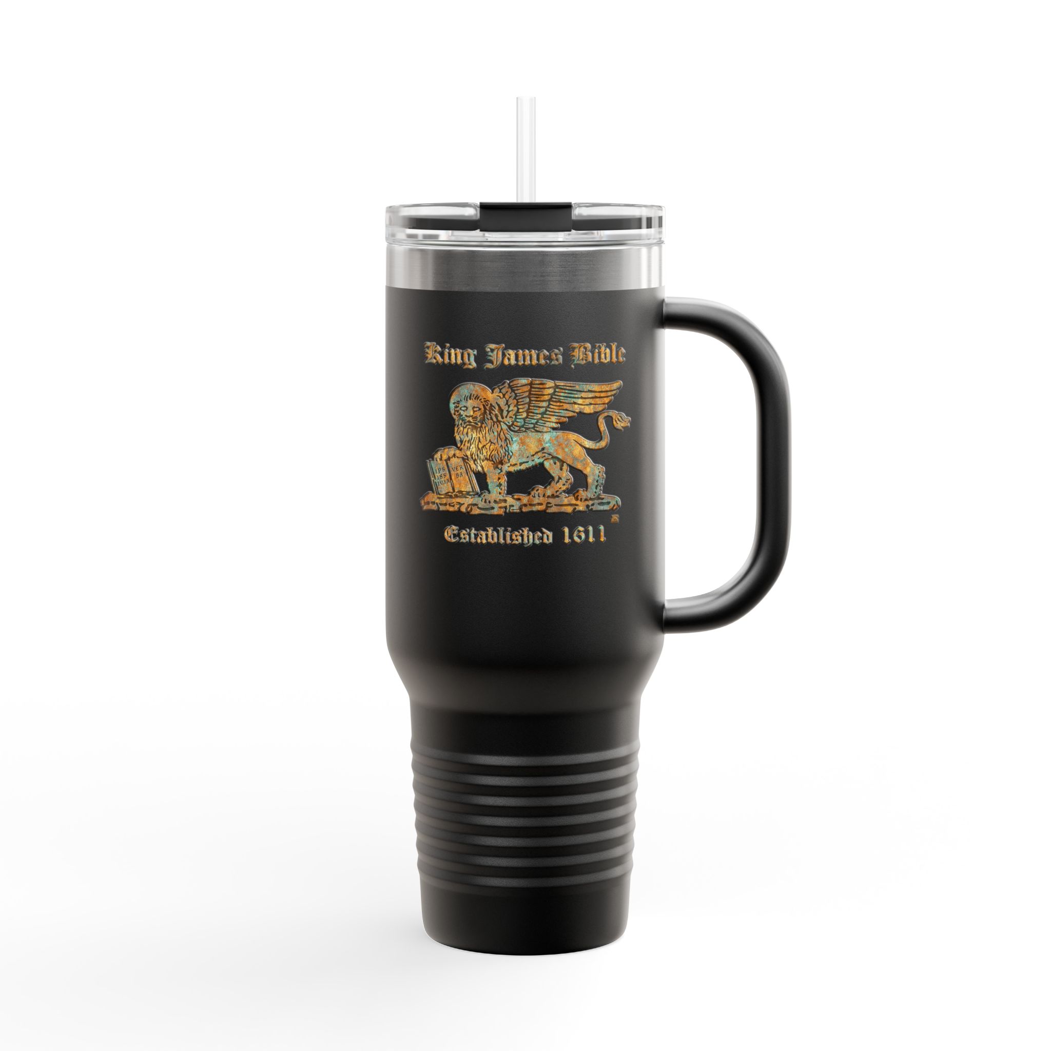 King James Bible Gold Lion Logo - Christian Tumbler 40oz - KJV Tumbler 5 King James Bible Gold Lion Logo - Christian Tumbler 40oz - KJV Tumbler - Image 5