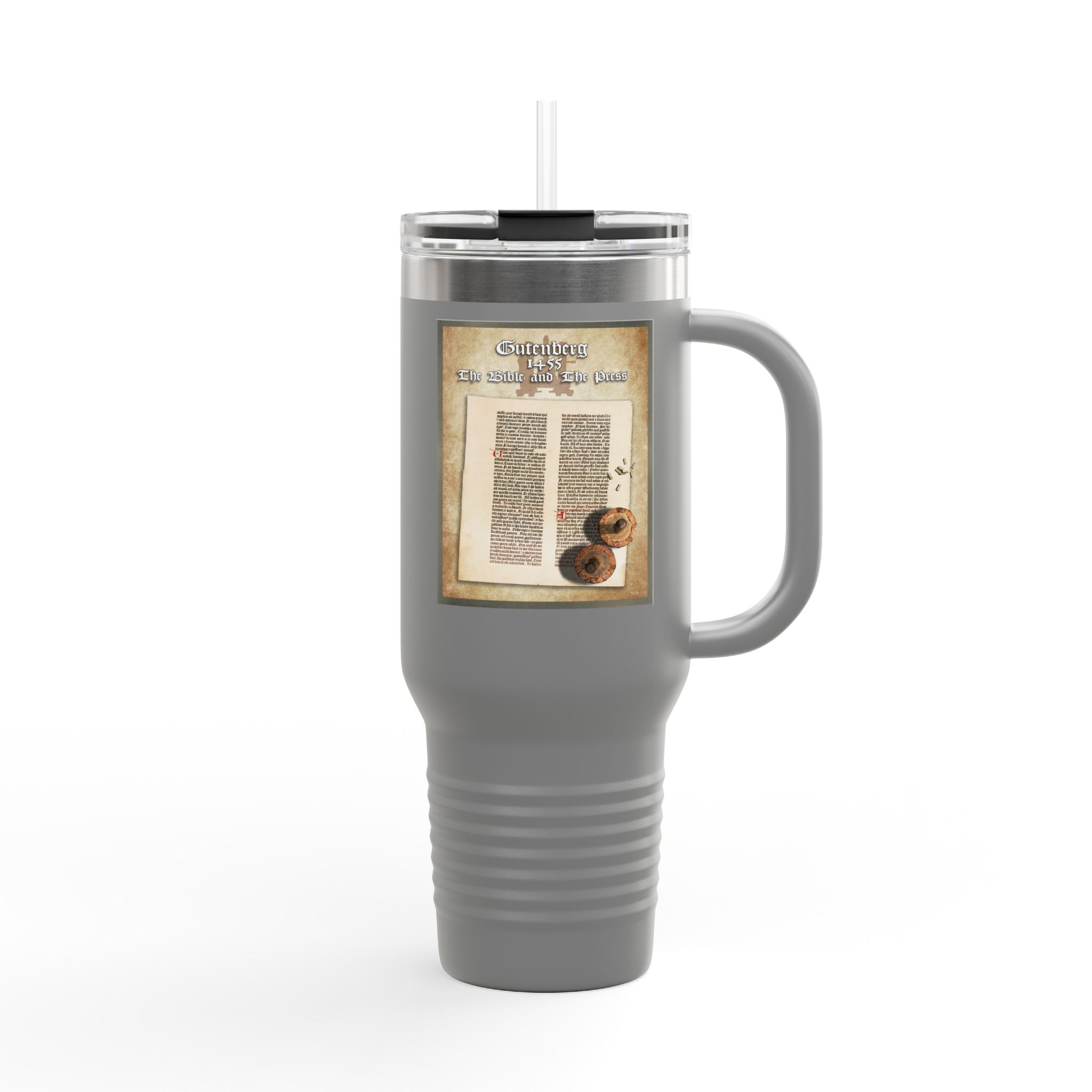 The Gutenberg Bible Christian Tumbler 40oz - Bible History Tumbler 17 The Gutenberg Bible Christian Tumbler 40oz - Bible History Tumbler - Image 17