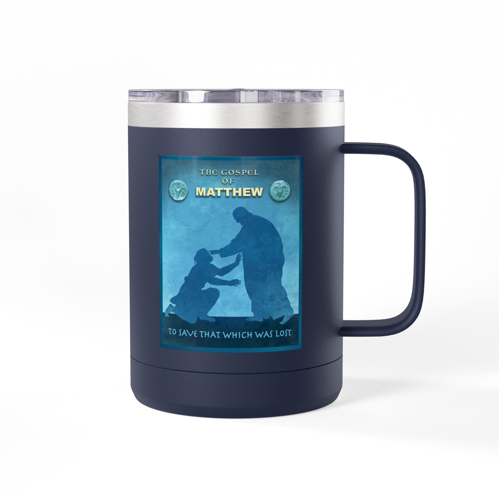 Gospel of Matthew Christian Travel Mug - Bible Coffee Mug 15oz 22 Gospel of Matthew Christian Travel Mug - Bible Coffee Mug 15oz - Image 22