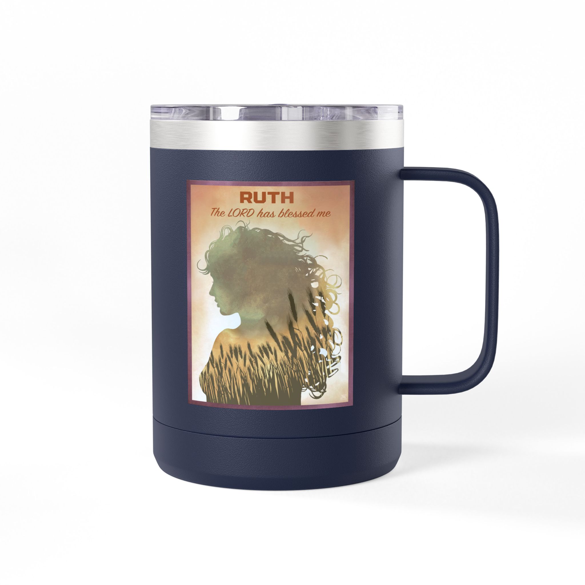 Ruth, The Lord Is My Redeemer Christian Travel Mug - Bible Coffee Mug 15oz 30 Ruth, The Lord Is My Redeemer Christian Travel Mug - Bible Coffee Mug 15oz - Image 30