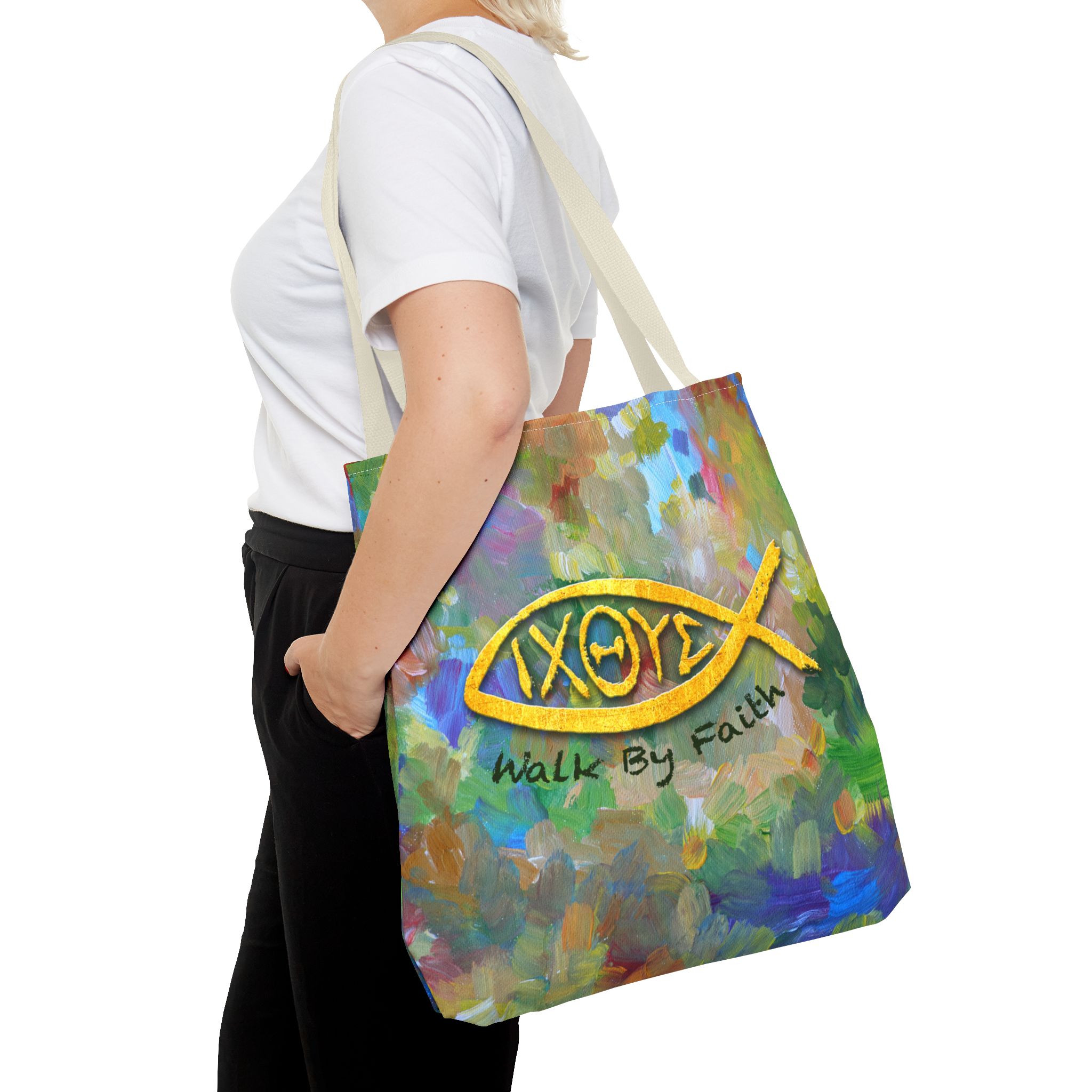 Walk by Faith Christian Tote Bag - Inspirational Faith Bag for Women 15 Walk by Faith Christian Tote Bag - Inspirational Faith Bag for Women - Image 15