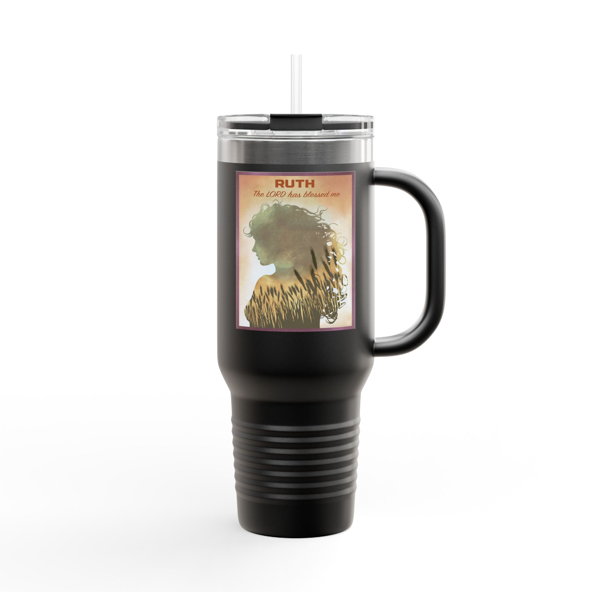 Ruth, The Lord is my Redeemer - Christian 40oz Tumbler 5 Ruth, The Lord is my Redeemer - Christian 40oz Tumbler - Image 5