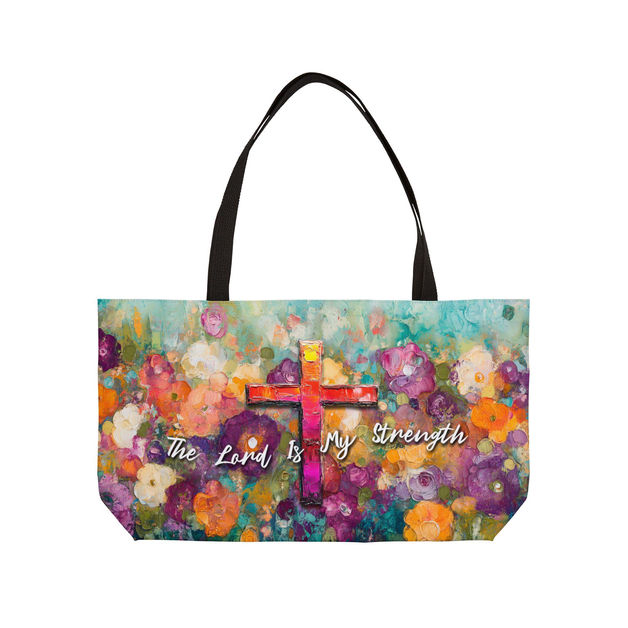 The Lord is My Strength - Vacation Weekender Tote Bag 2 The Lord is My Strength - Vacation Weekender Tote Bag - Image 2