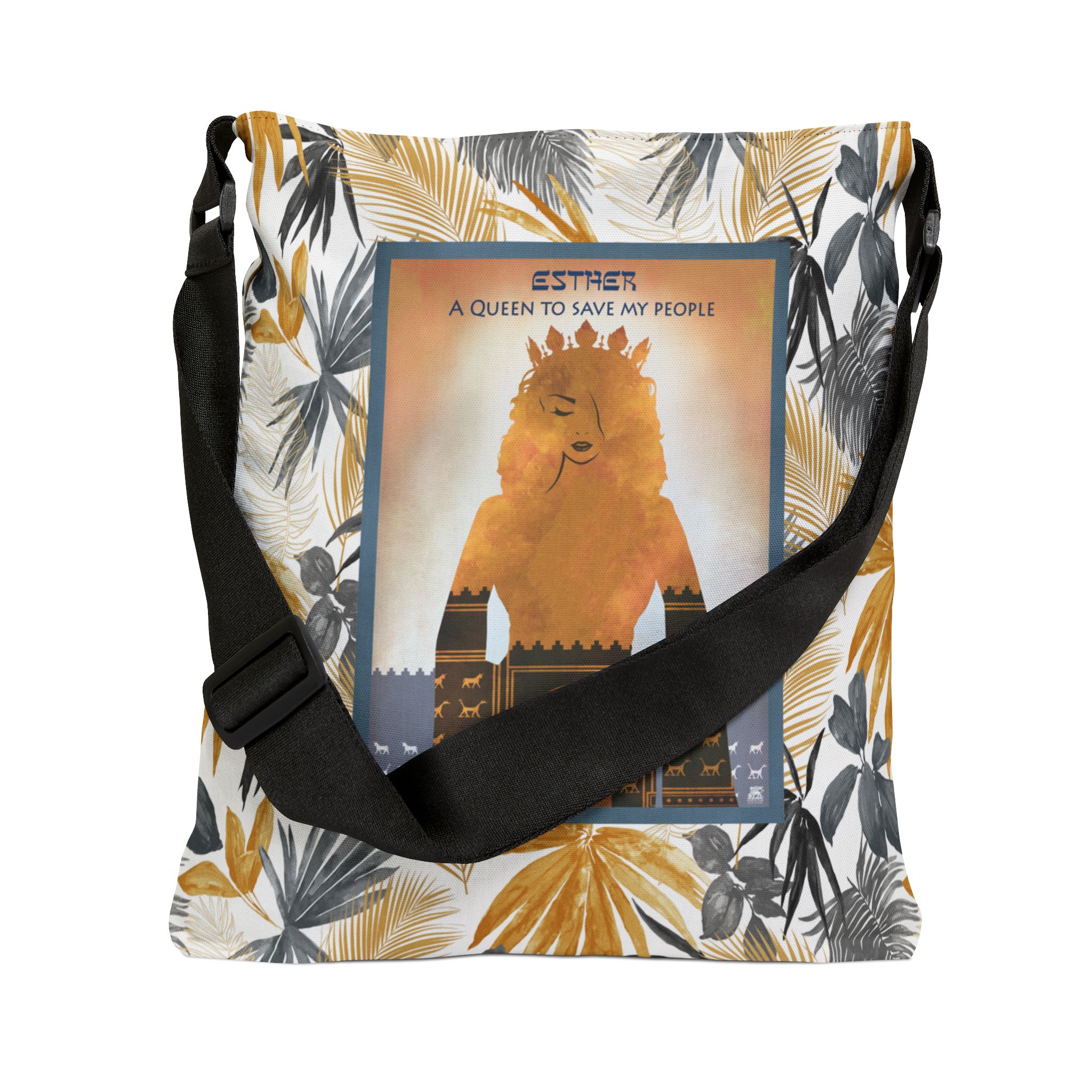 Esther, A Queen to Save My People - Adjustable Tote Bag 3 Esther, A Queen to Save My People - Adjustable Tote Bag - Image 3