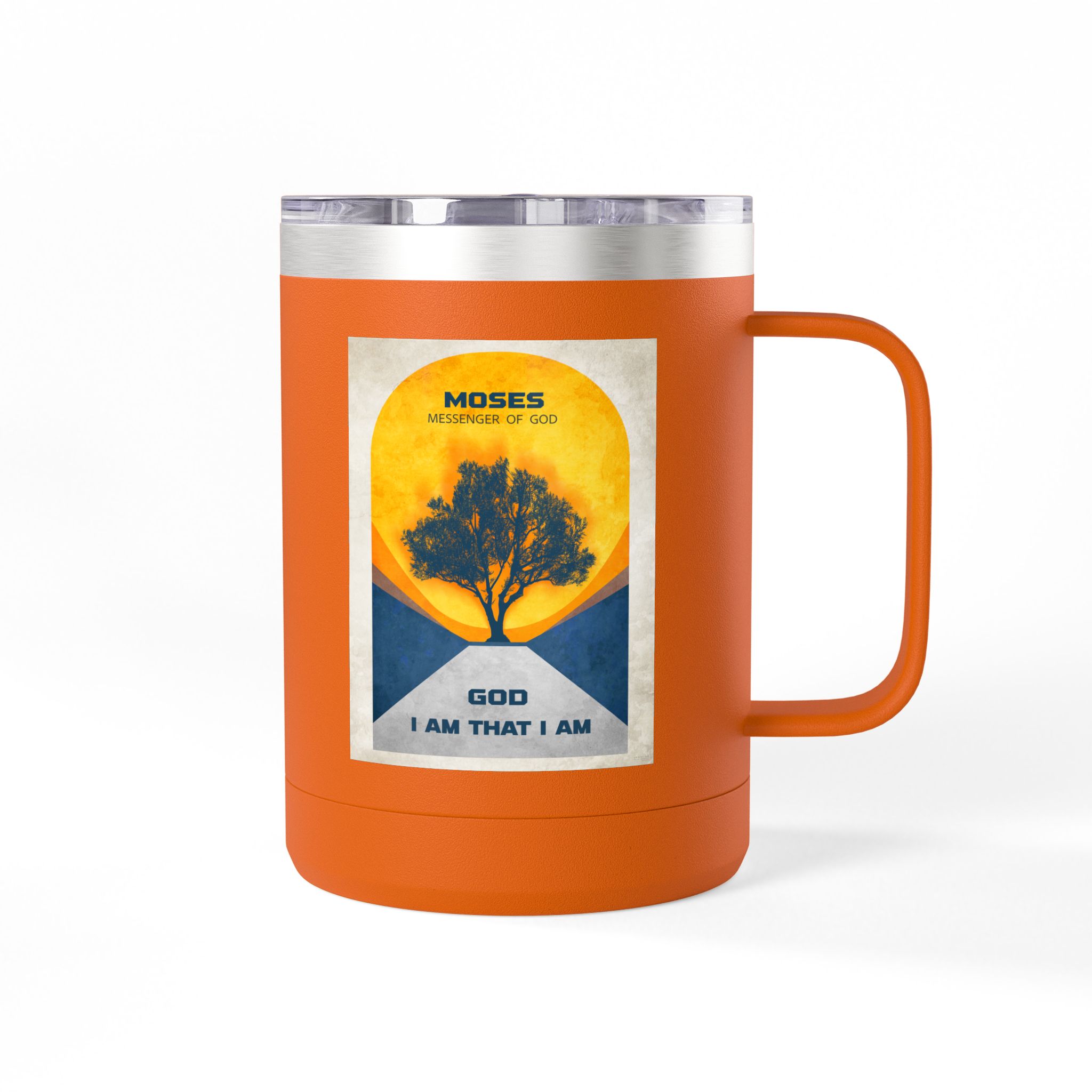 Moses, and the Burning Bush Christian Travel Mug - Bible Coffee Mug 15oz 34 Moses, and the Burning Bush Christian Travel Mug - Bible Coffee Mug 15oz - Image 34