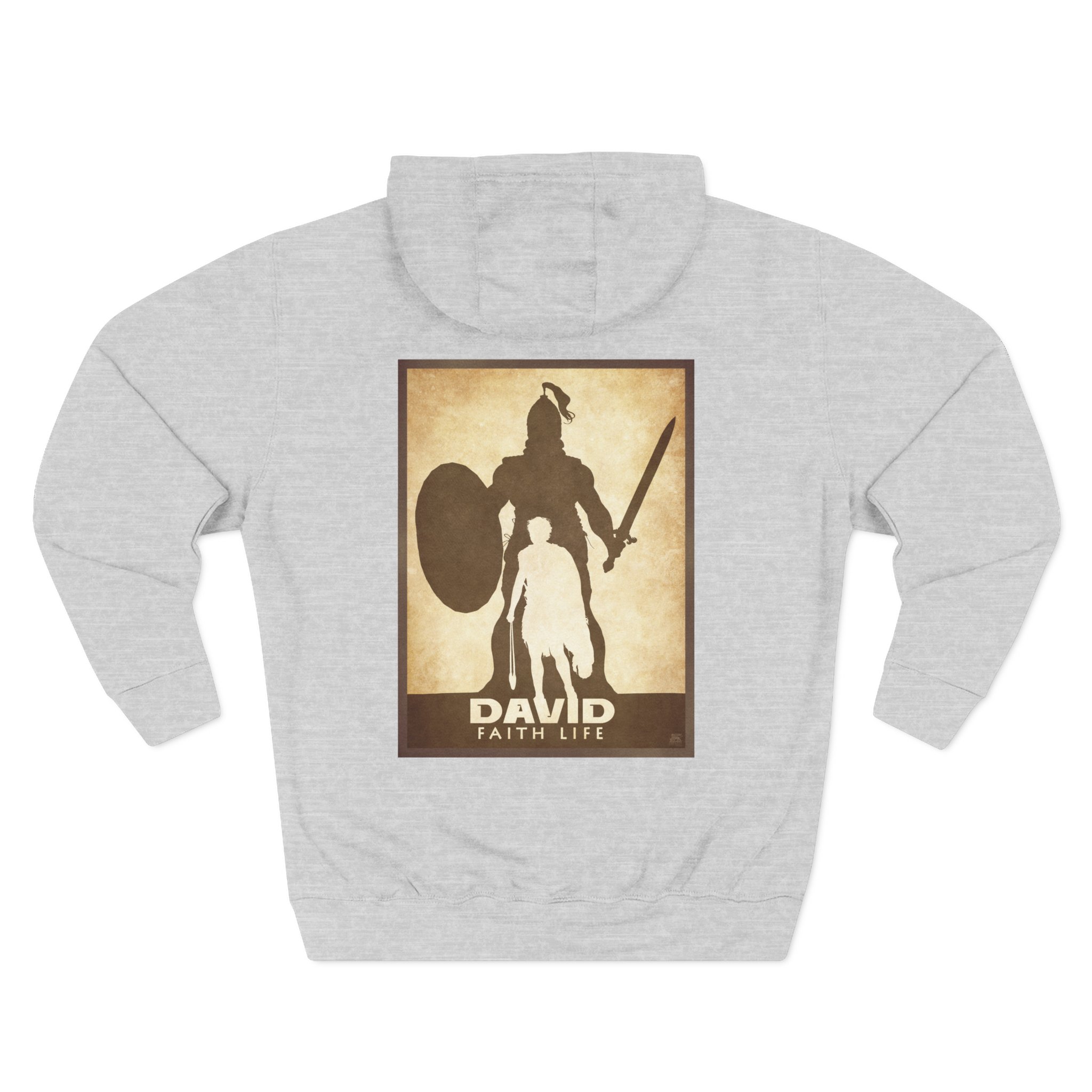 Christian David and Goliath Faith Life Hoodie - Faith Based Hoodie Halo House Christian David and Goliath Faith Life Hoodie - Faith Based Hoodie - Image 3