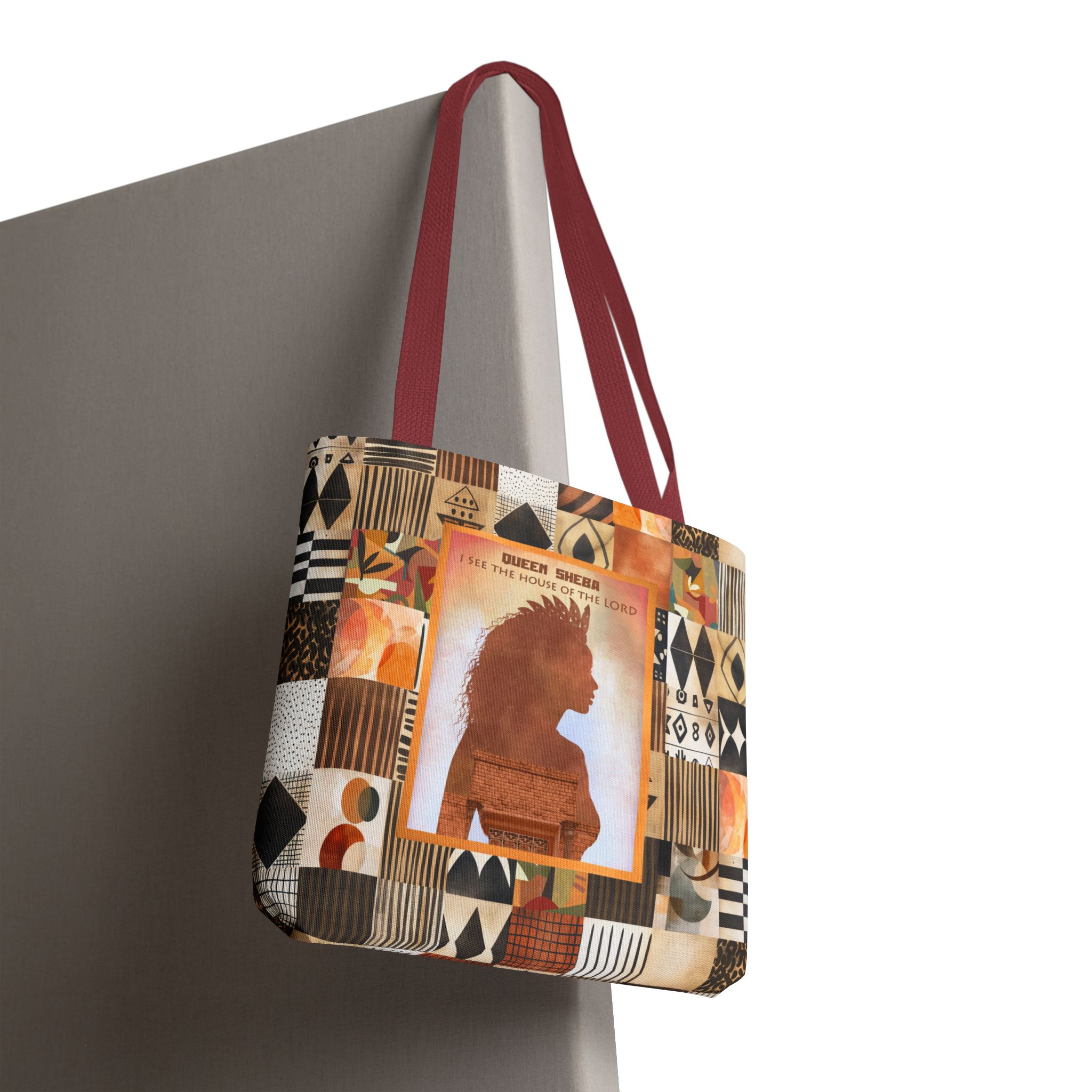 Queen of Sheba - To Hear the Wisdom of God Christian Tote Bag - Inspirational Faith Tote Bag 8 Queen of Sheba - To Hear the Wisdom of God Christian Tote Bag - Inspirational Faith Tote Bag - Image 8