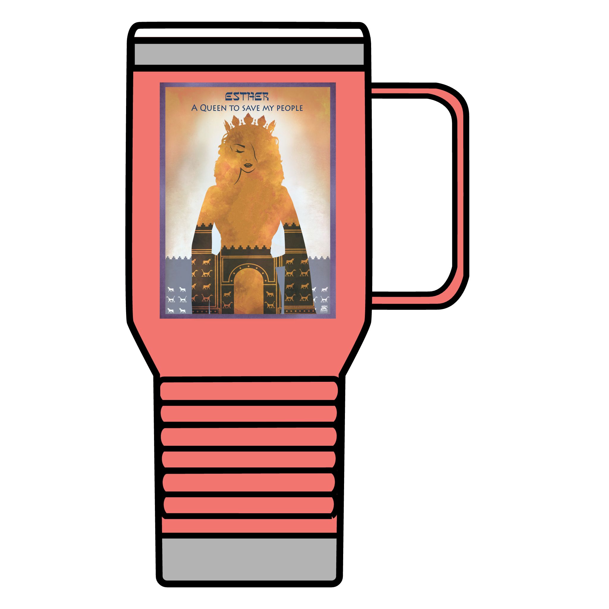 Esther, A Queen to Save My People: Inspirational Insulated Tumbler 20oz 3 Esther, A Queen to Save My People: Inspirational Insulated Tumbler 20oz - Image 3