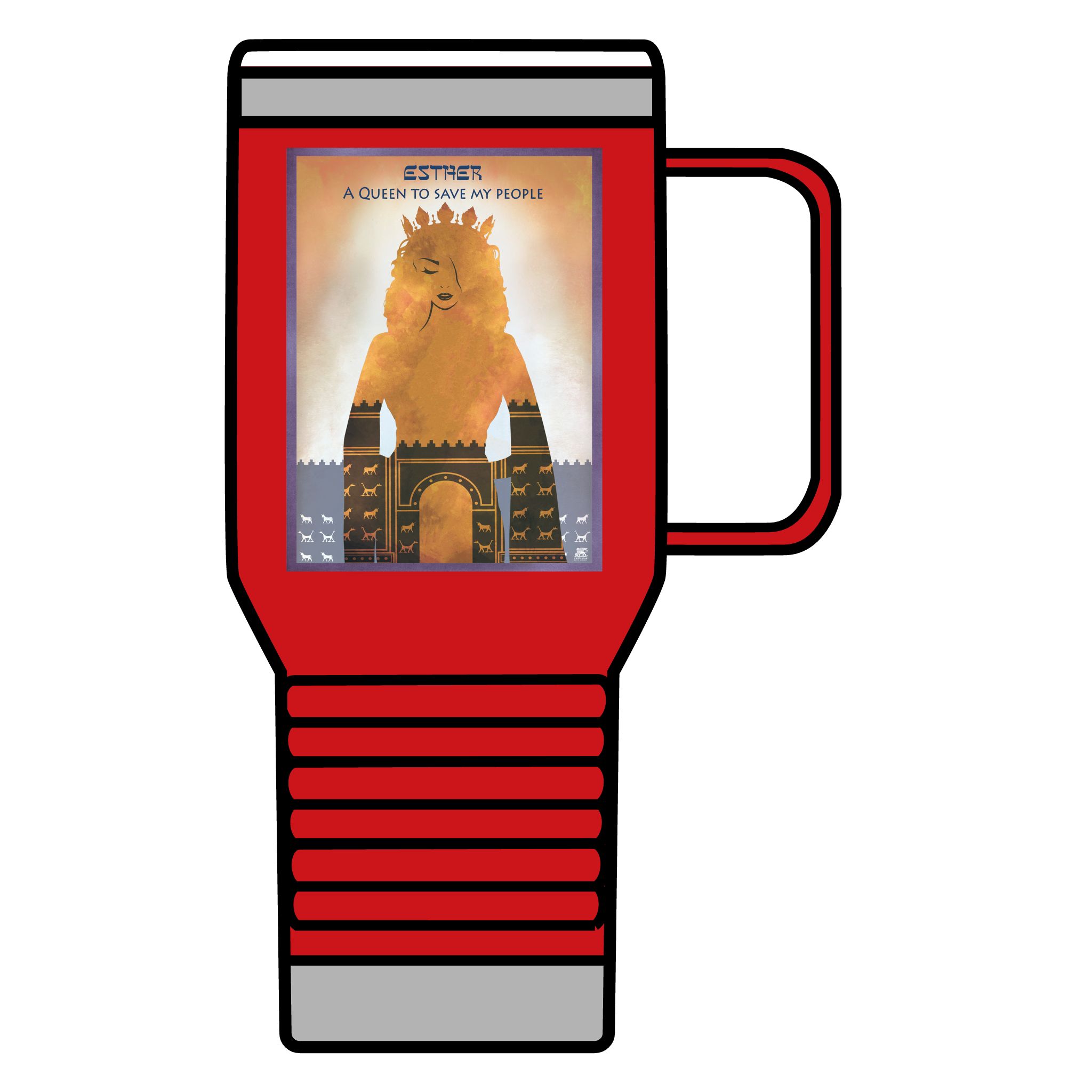 Esther, A Queen to Save My People: Inspirational Insulated Tumbler 20oz 5 Esther, A Queen to Save My People: Inspirational Insulated Tumbler 20oz - Image 5