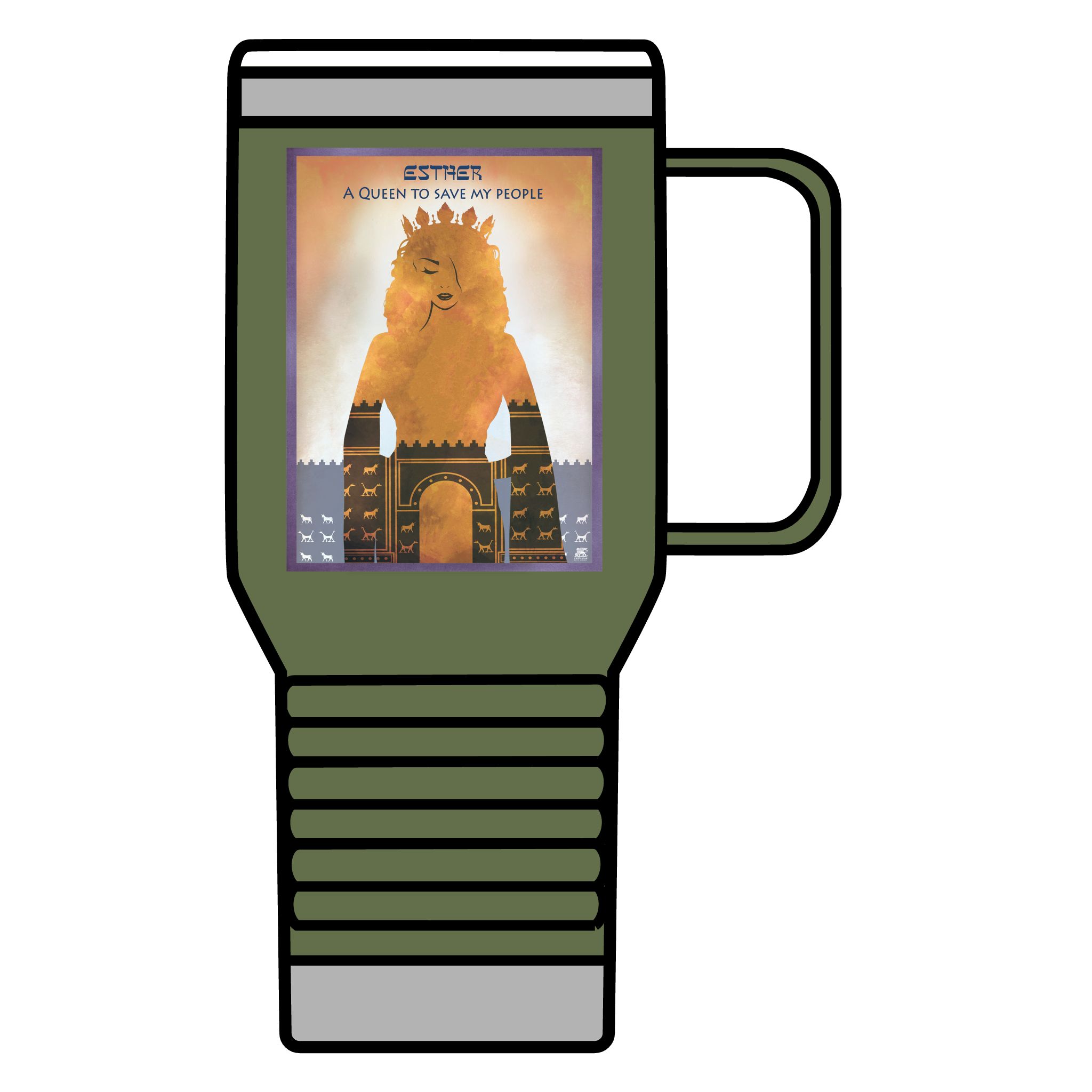 Esther, A Queen to Save My People: Inspirational Insulated Tumbler 20oz 9 Esther, A Queen to Save My People: Inspirational Insulated Tumbler 20oz - Image 9