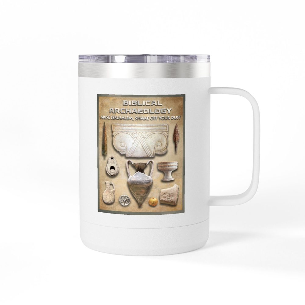 Biblical Archaeology Christian Travel Mug - Bible Coffee Mug 15oz