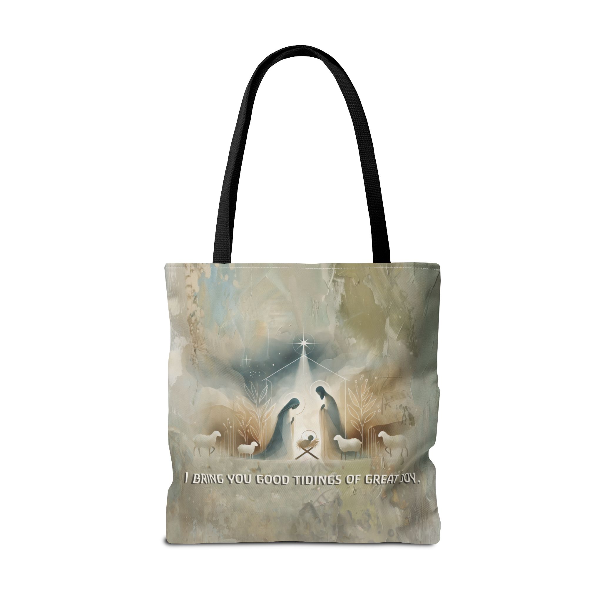 I Bring You Good Tidings of Great Joy Christian Tote Bag - Inspirational Faith Tote Bag 2 I Bring You Good Tidings of Great Joy Christian Tote Bag - Inspirational Faith Tote Bag - Image 2