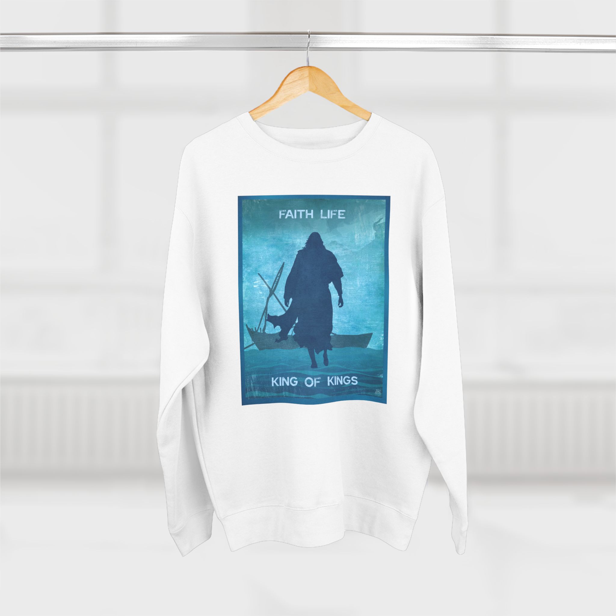 Jesus, Walk on Water : Sweatshirt Halo House Jesus, Walk on Water : Sweatshirt - Image 17