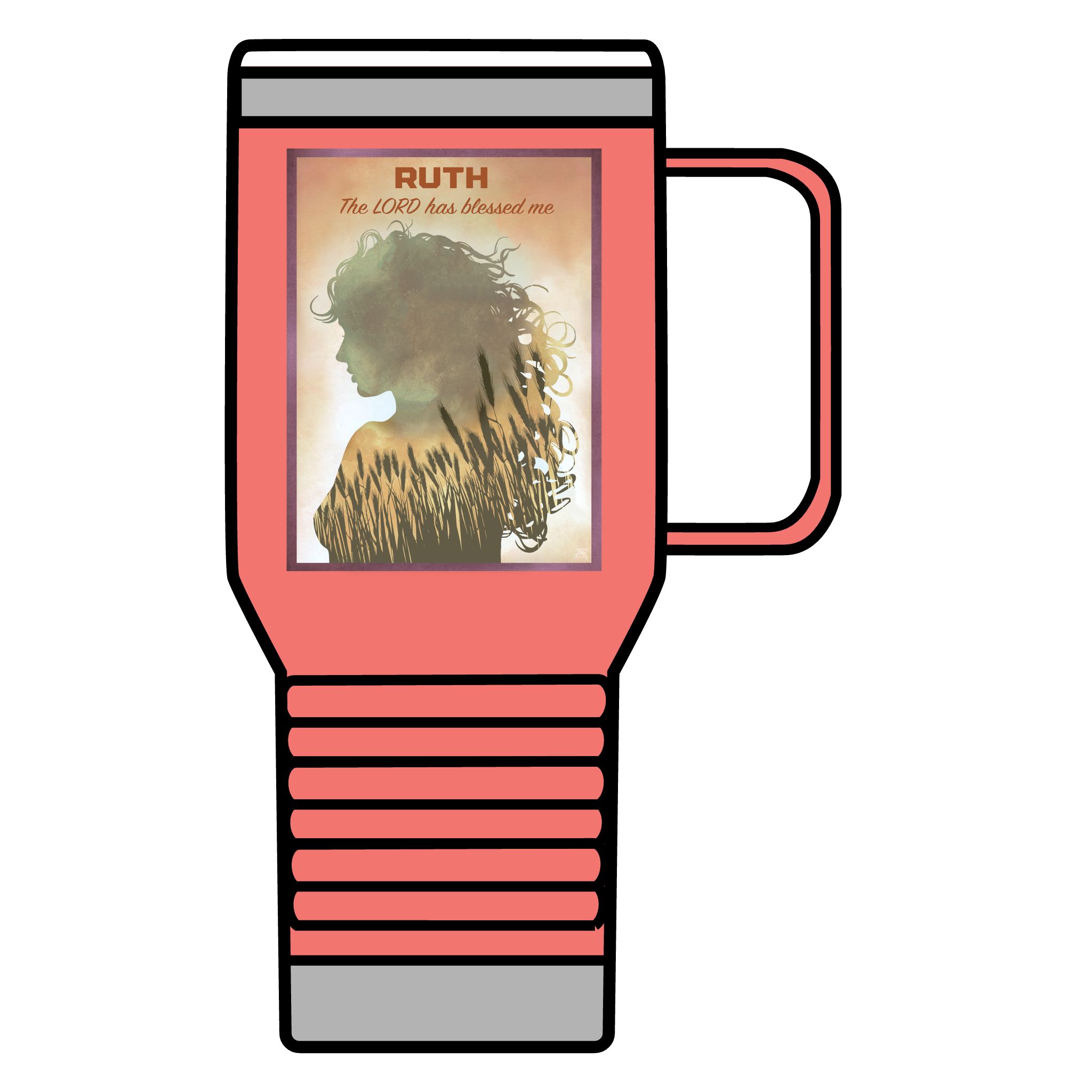 Ruth, The Lord is my Redeemer: Inspirational Insulated Tumbler 20oz 3 Ruth, The Lord is my Redeemer: Inspirational Insulated Tumbler 20oz - Image 3
