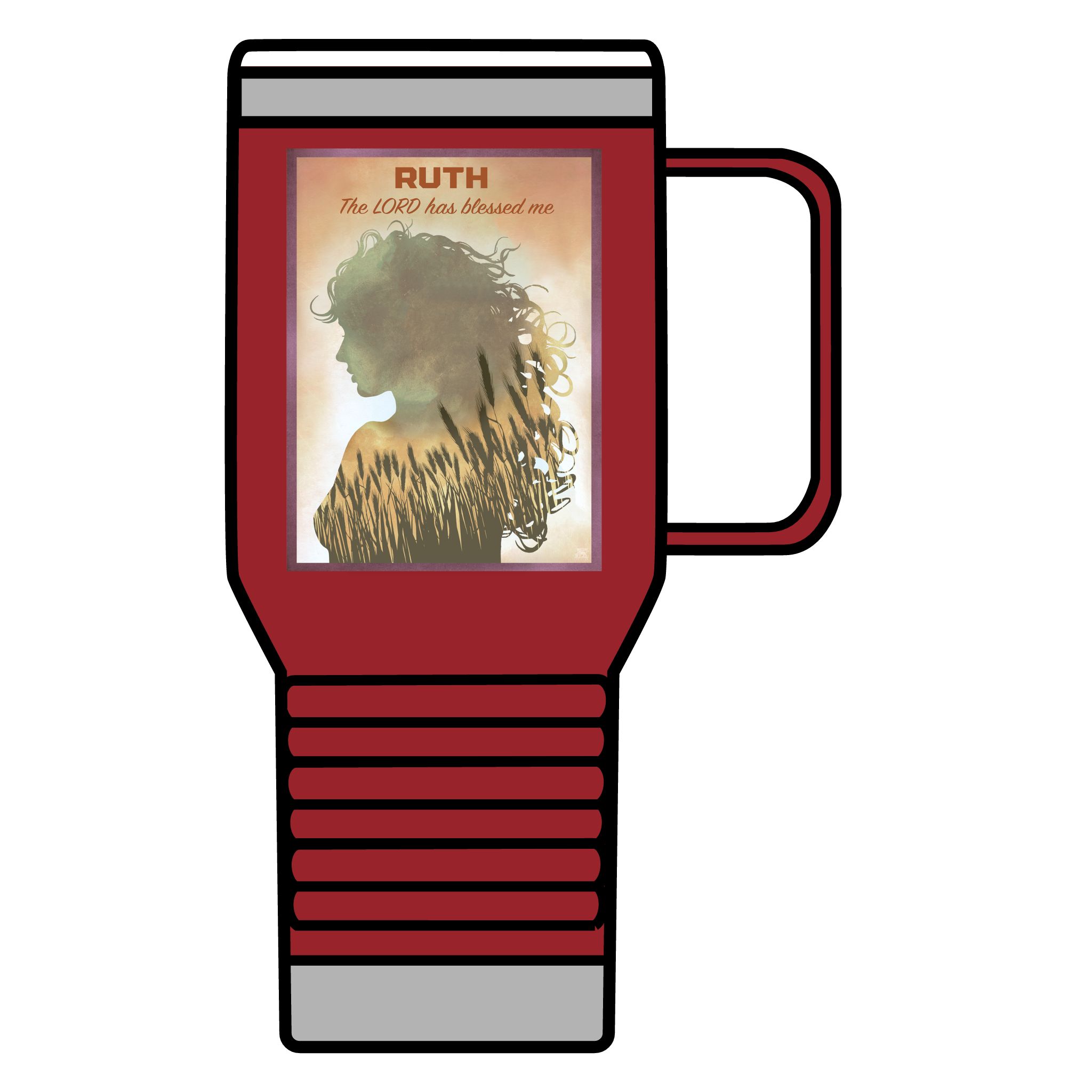 Ruth, The Lord is my Redeemer: Inspirational Insulated Tumbler 20oz 5 Ruth, The Lord is my Redeemer: Inspirational Insulated Tumbler 20oz - Image 5