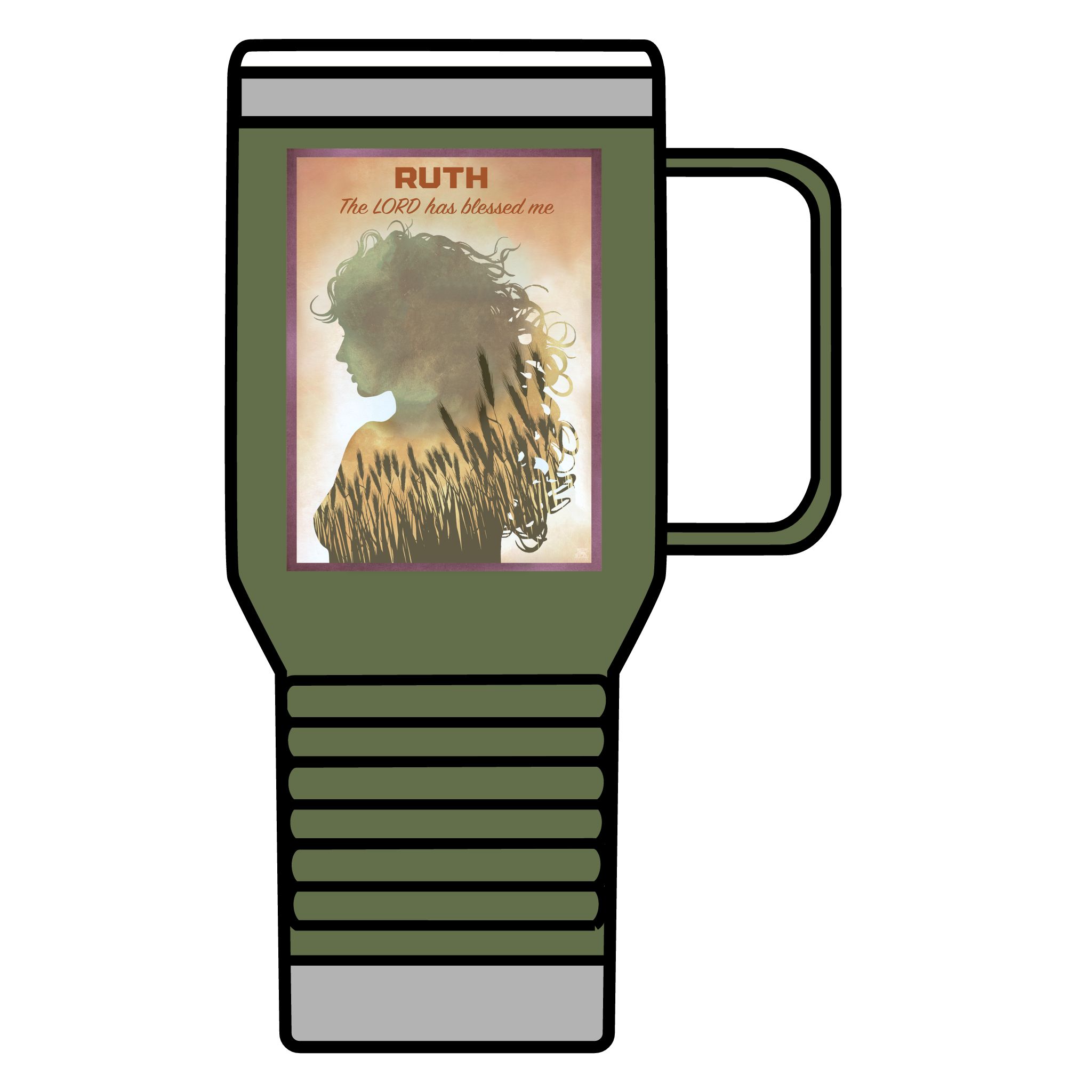 Ruth, The Lord is my Redeemer: Inspirational Insulated Tumbler 20oz 9 Ruth, The Lord is my Redeemer: Inspirational Insulated Tumbler 20oz - Image 9
