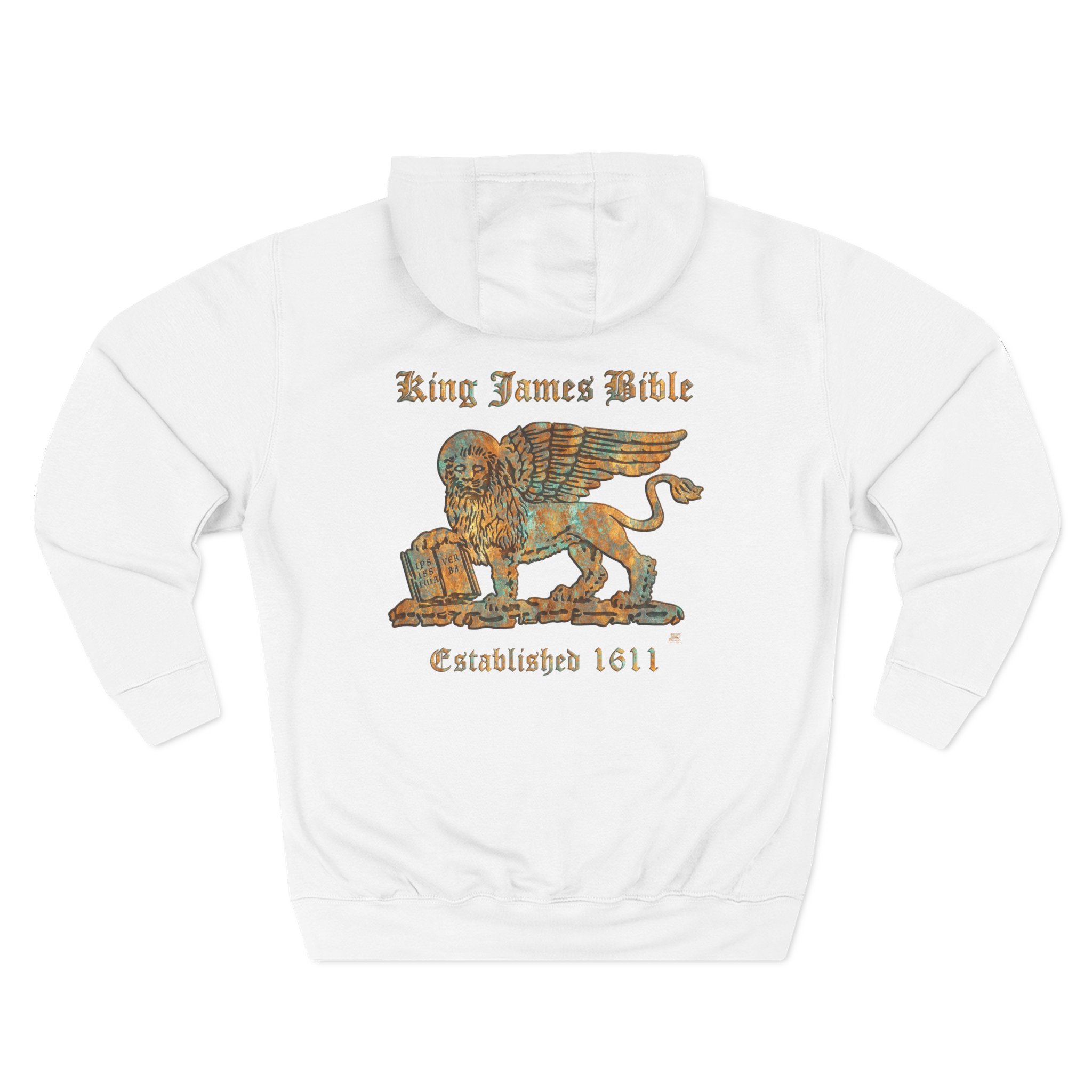 Gold Lion KJV Logo : Hoodie Halo House Gold Lion KJV Logo : Hoodie