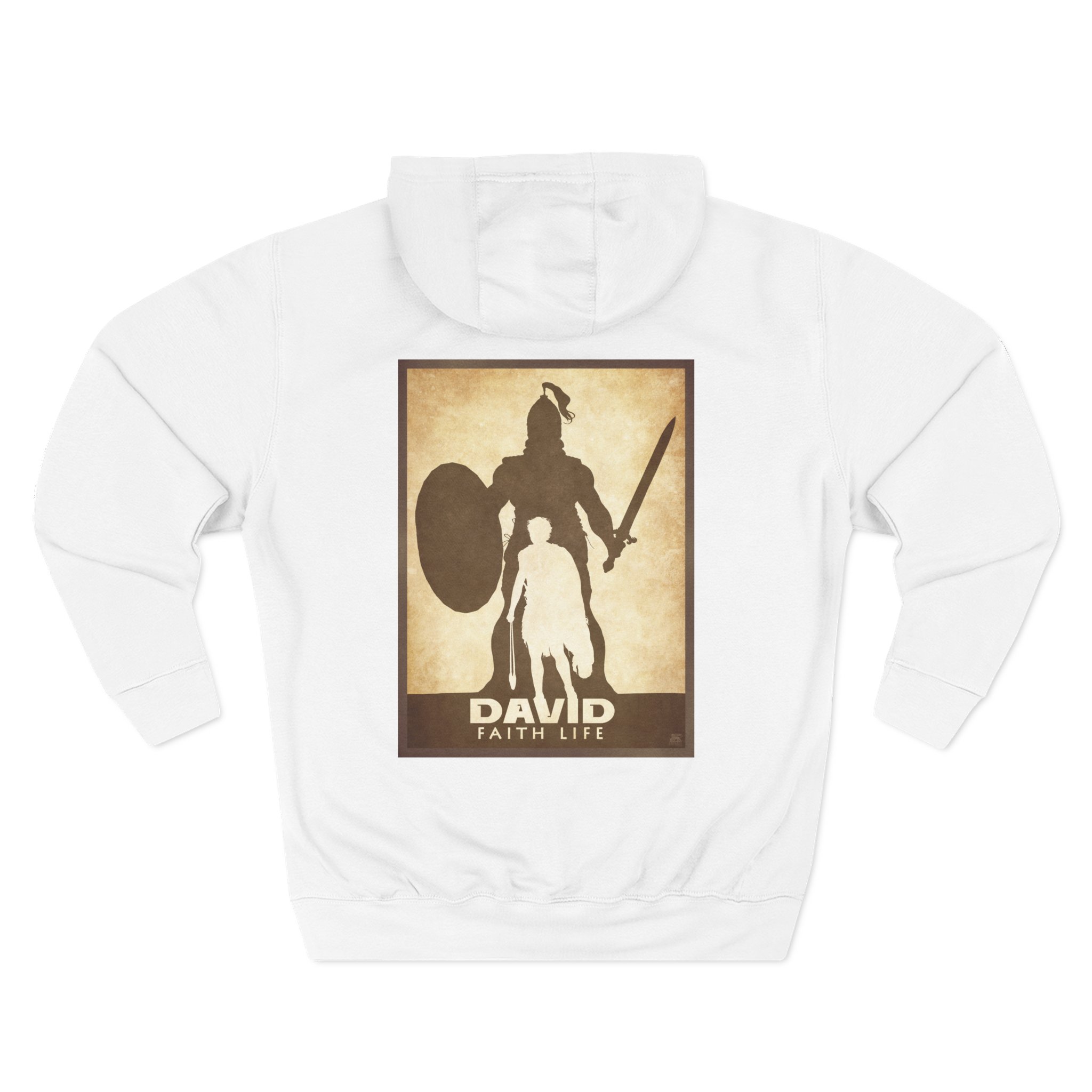 Christian David and Goliath Faith Life Hoodie - Faith Based Hoodie Halo House Christian David and Goliath Faith Life Hoodie - Faith Based Hoodie