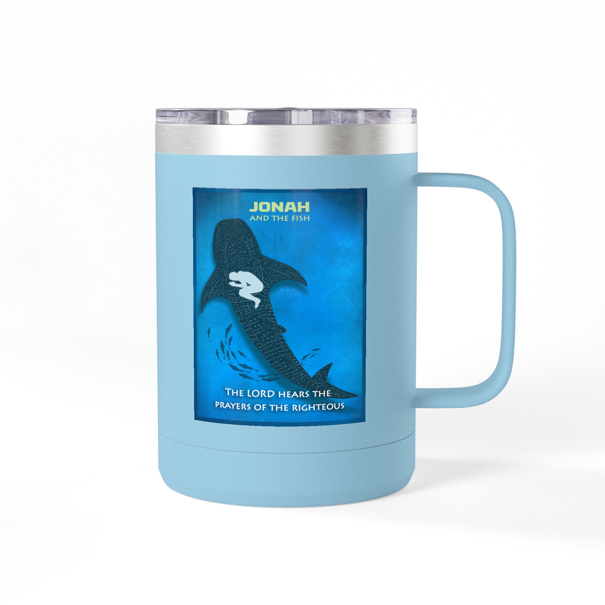 Jonah, and the Fish Christian Travel Mug - Bible Coffee Mug 15oz 10 Jonah, and the Fish Christian Travel Mug - Bible Coffee Mug 15oz - Image 10