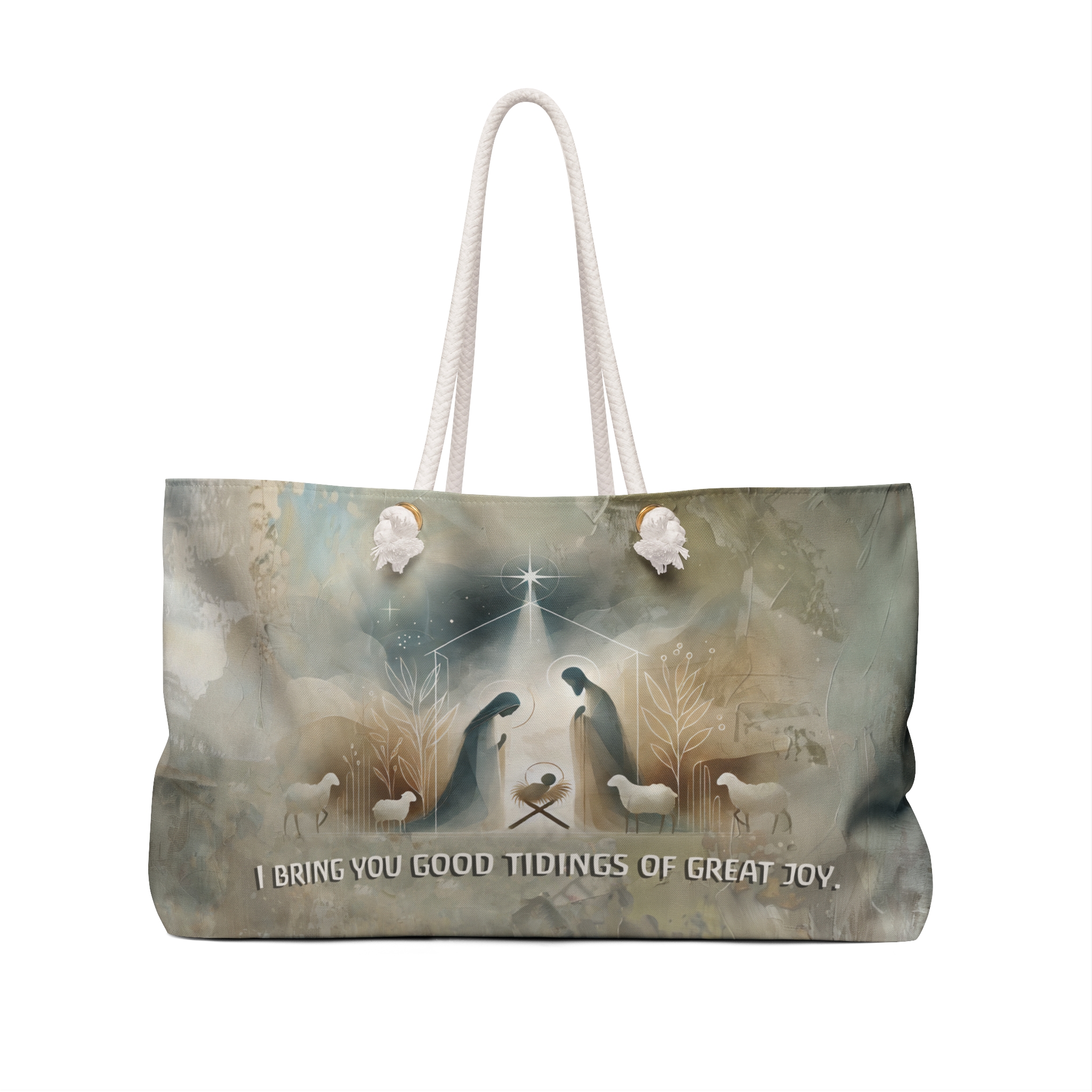 I Bring You Good Tidings of the Great Joy - Boston Weekender Tote Bag 2 I Bring You Good Tidings of the Great Joy - Boston Weekender Tote Bag - Image 2