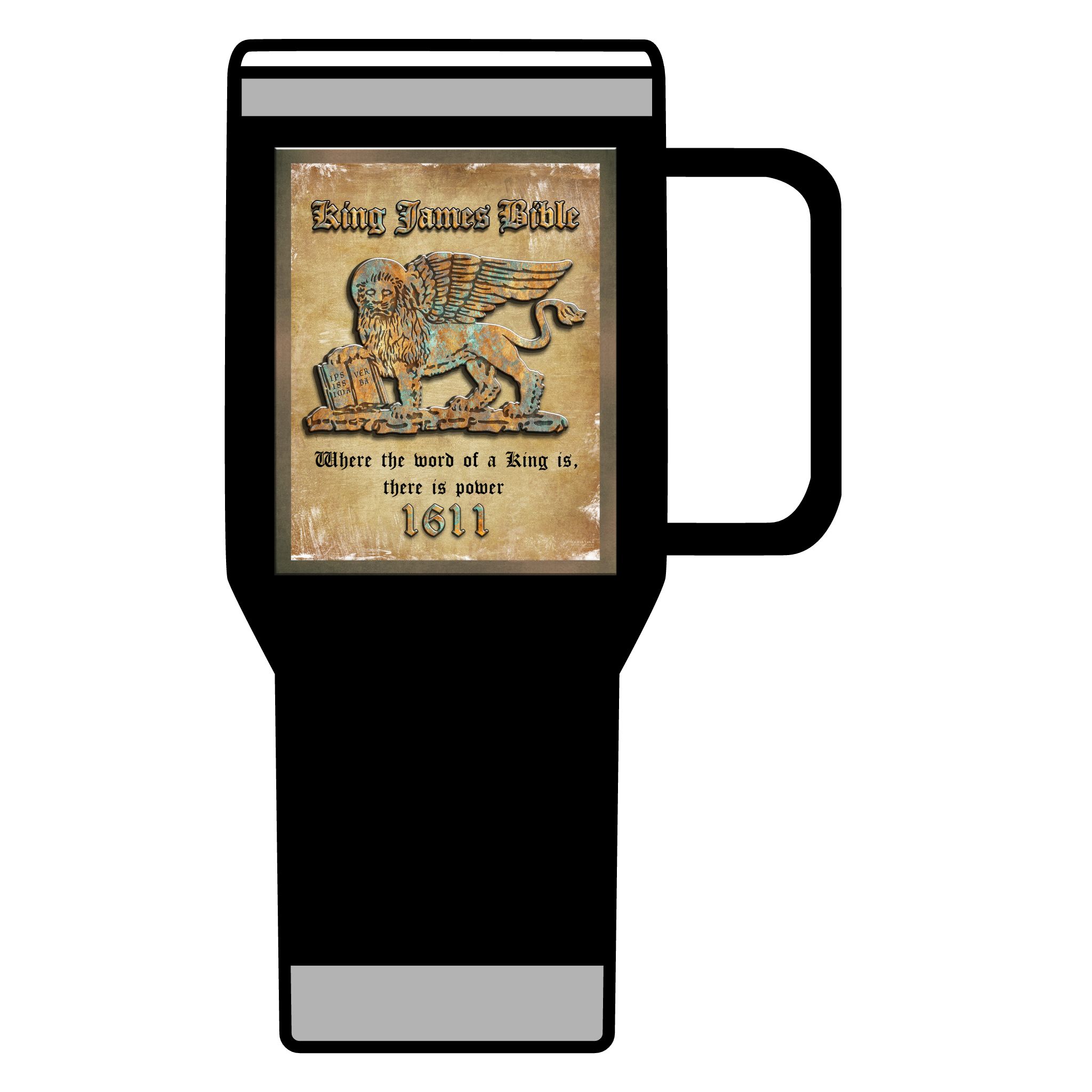King James Bible Plaque Logo: Inspirational Insulated Tumbler, 20oz 5 King James Bible Plaque Logo: Inspirational Insulated Tumbler, 20oz - Image 5